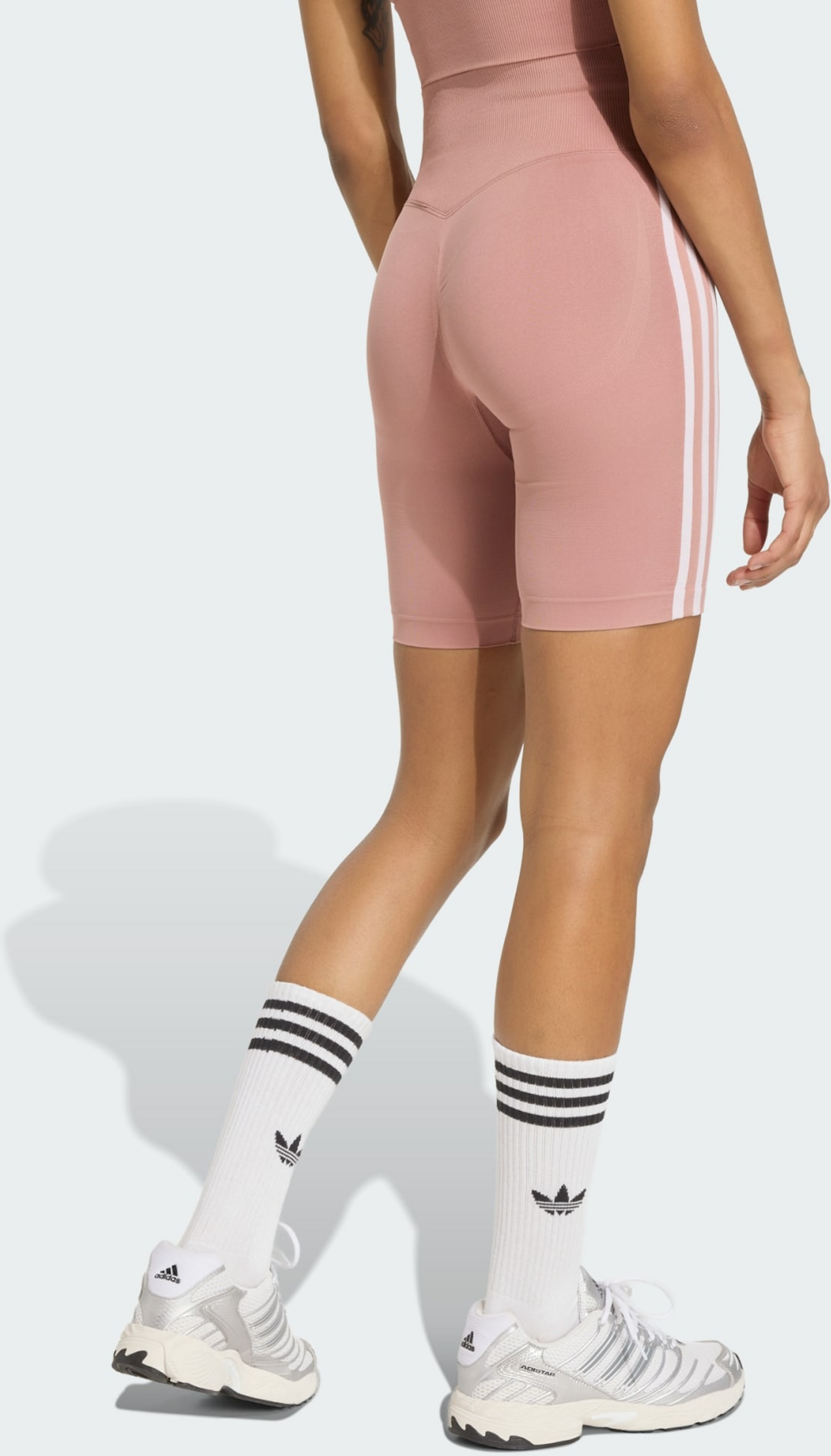 ADIDAS ORIGINALS, Adidas Originals Essentials 3-stripes Seamless Shorts 5 Inch