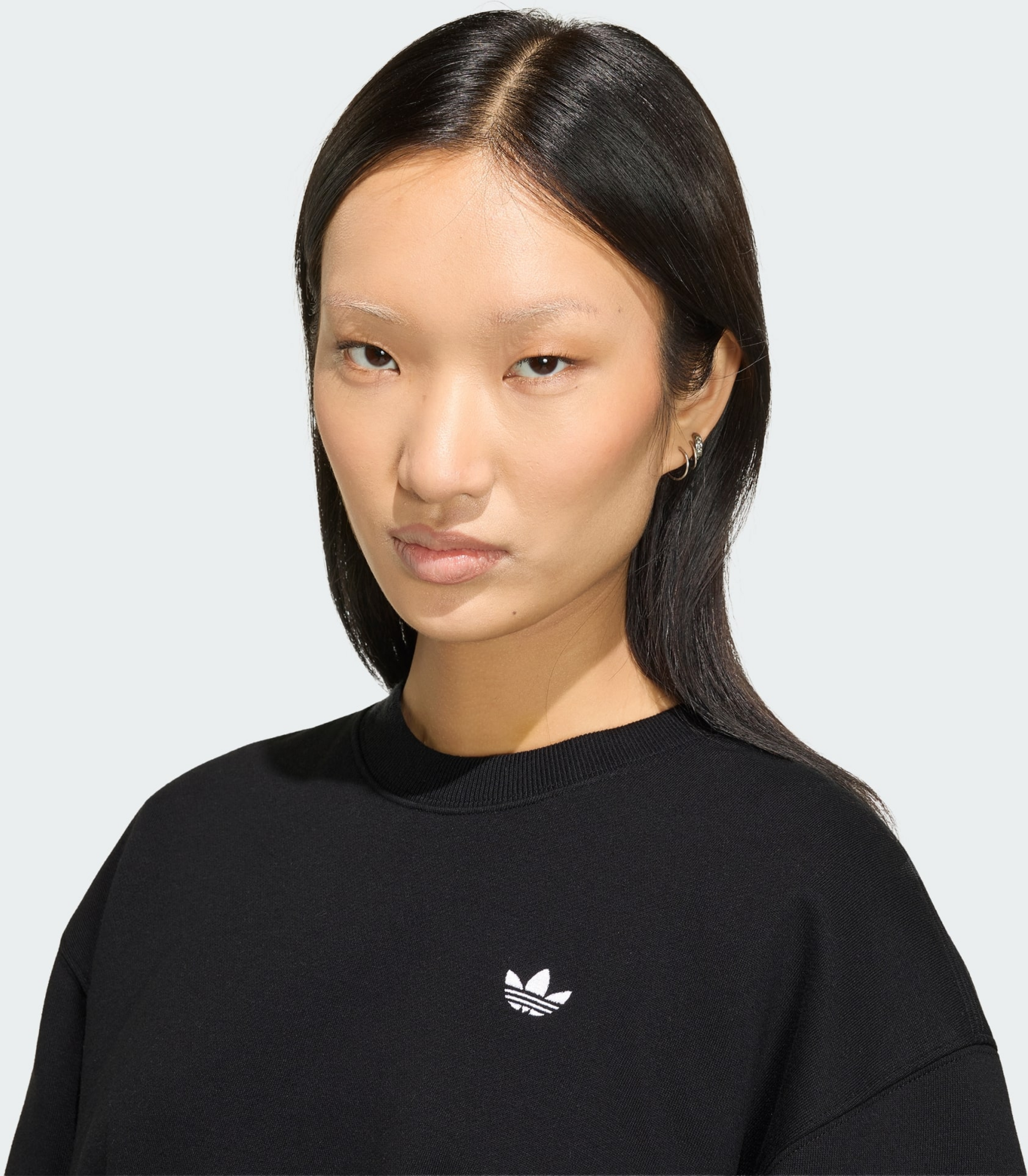 ADIDAS ORIGINALS, Adidas Originals Essentials Crew Long Fleece Os Sweatshirt