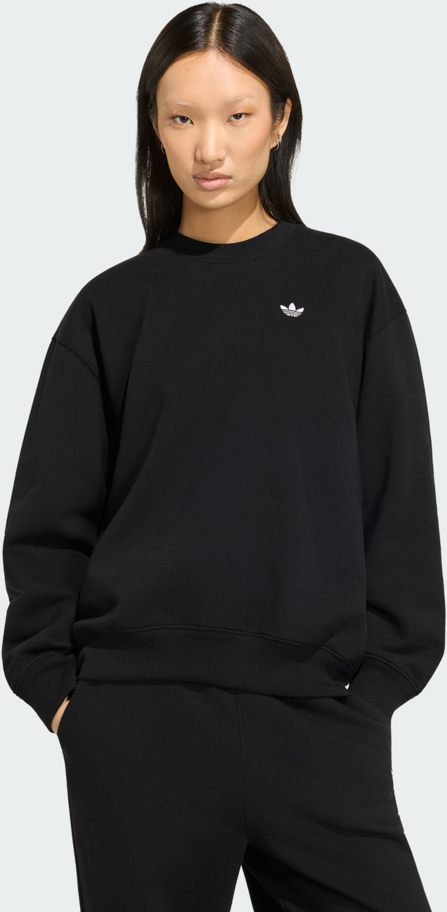 ADIDAS ORIGINALS, Adidas Originals Essentials Crew Long Fleece Os Sweatshirt