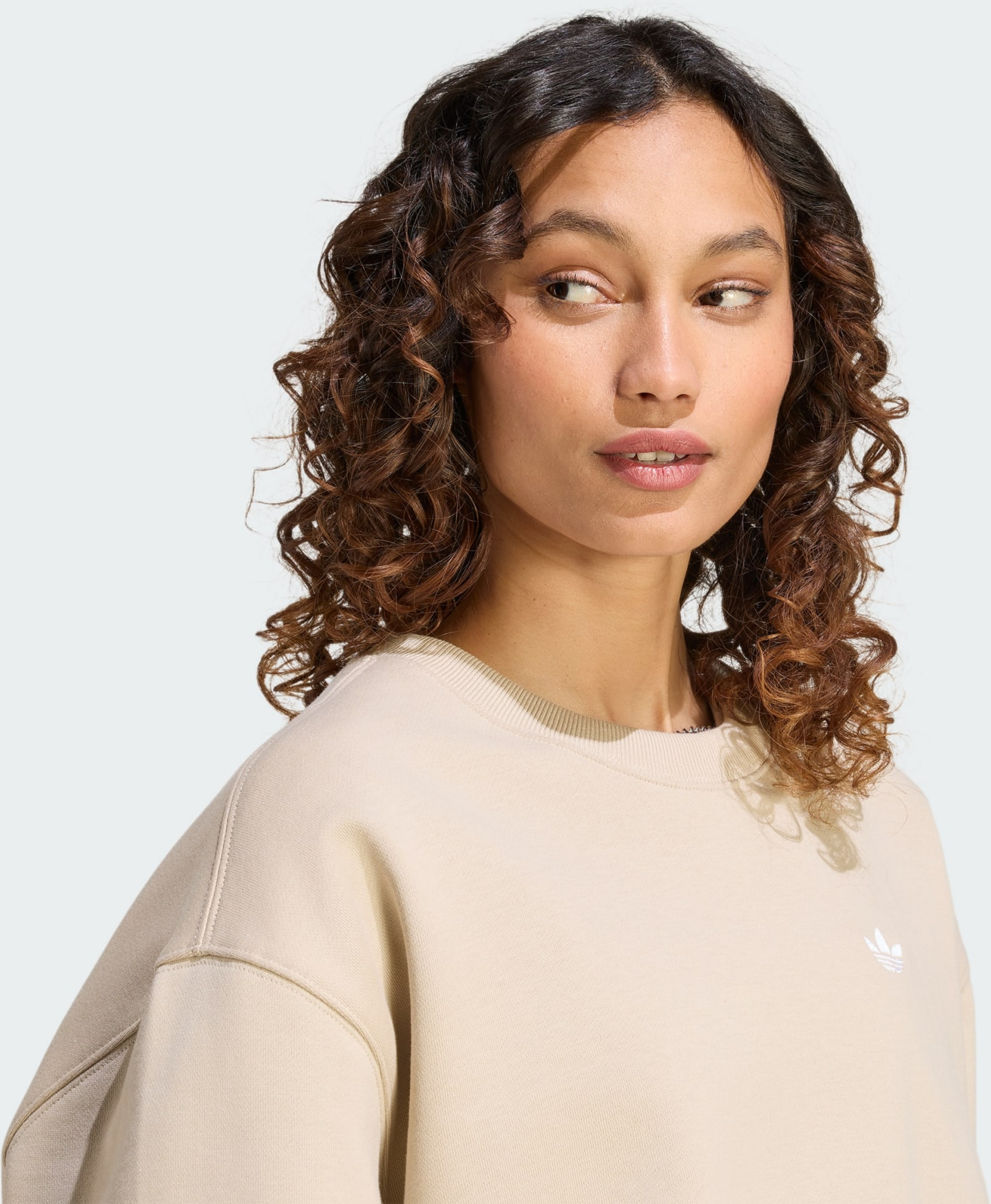 ADIDAS ORIGINALS, Adidas Originals Essentials Crew Long Fleece Os Sweatshirt