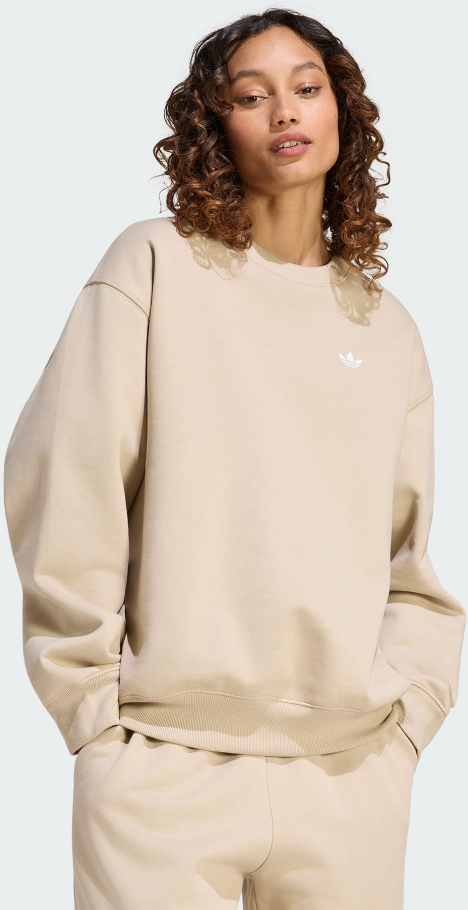 ADIDAS ORIGINALS, Adidas Originals Essentials Crew Long Fleece Os Sweatshirt