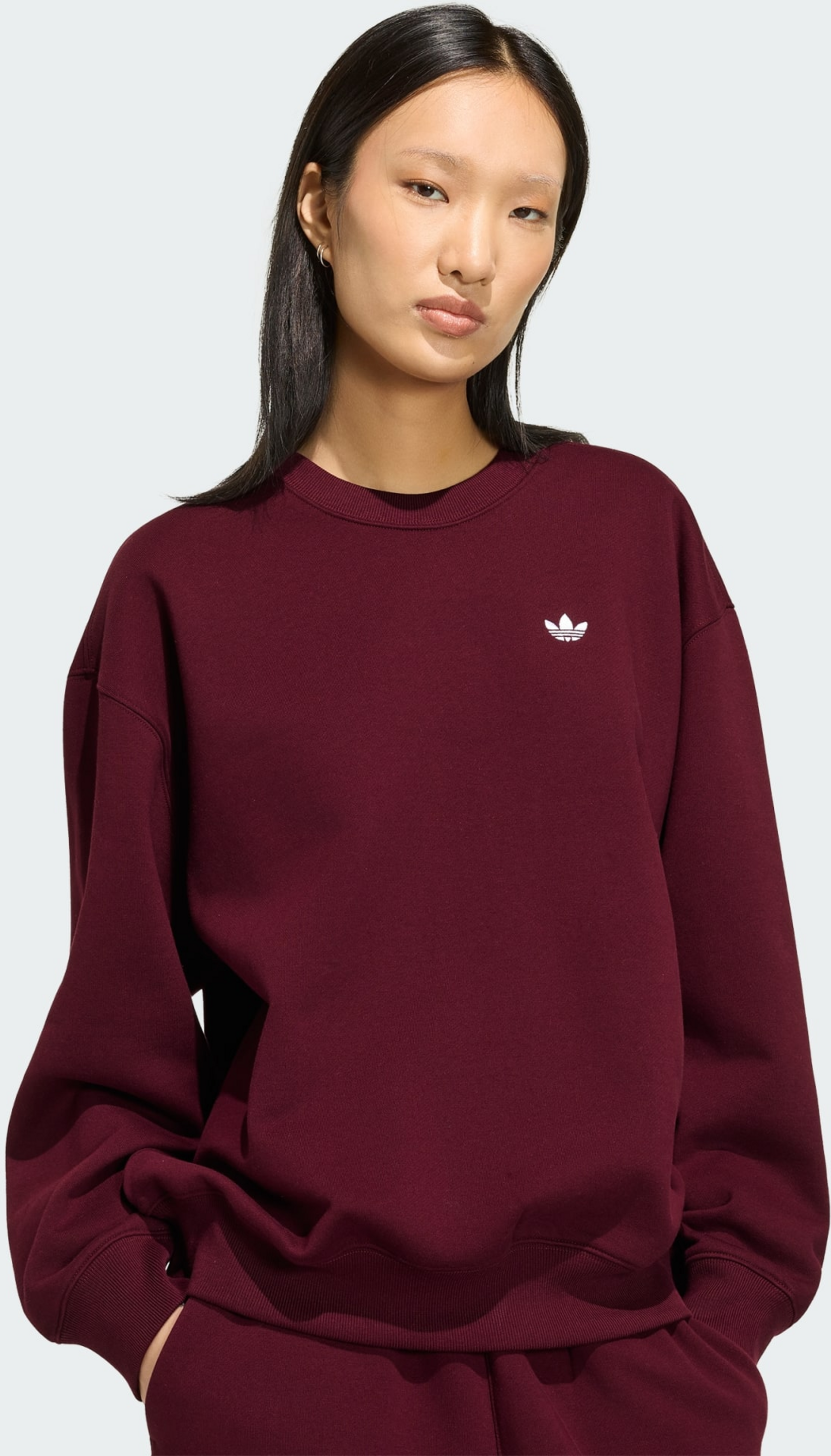 ADIDAS ORIGINALS, Adidas Originals Essentials Crew Long Fleece Os Sweatshirt