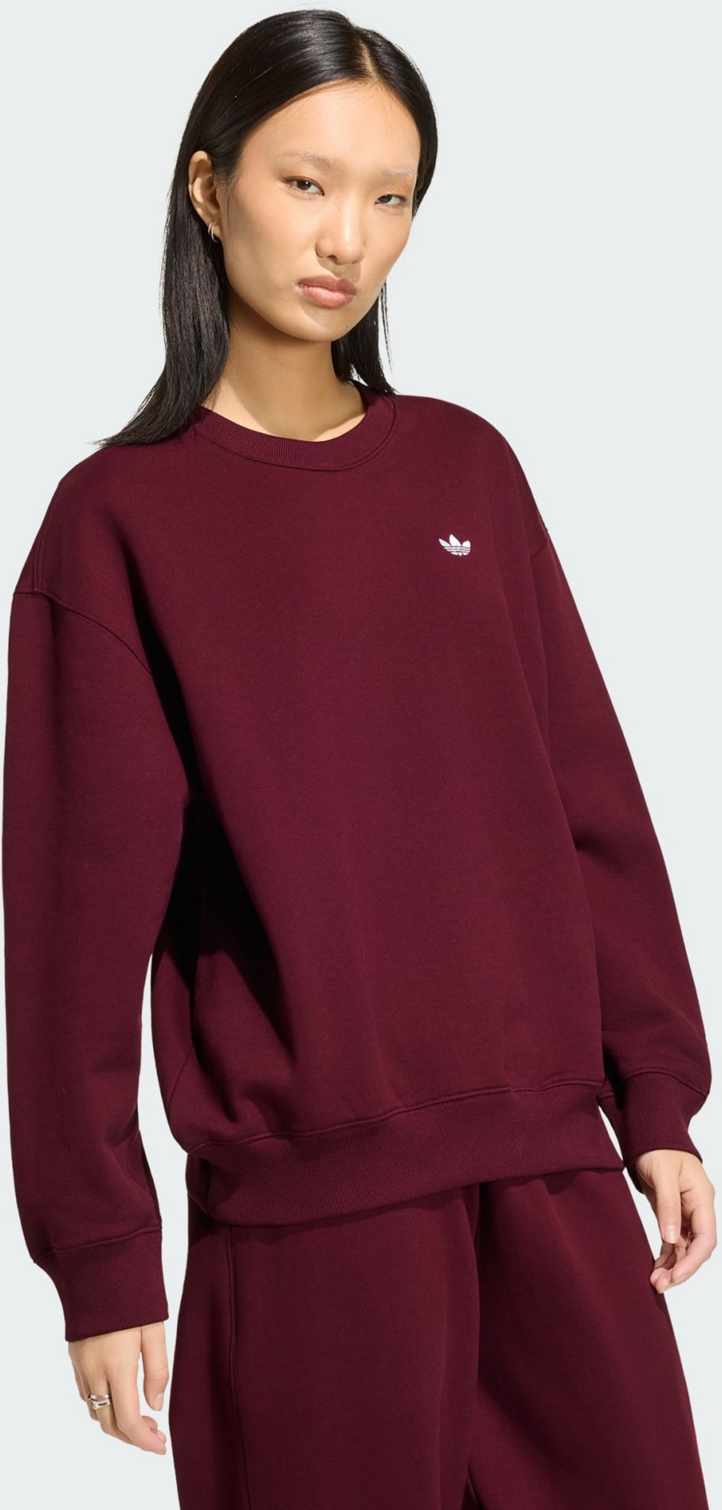 ADIDAS ORIGINALS, Adidas Originals Essentials Crew Long Fleece Os Sweatshirt