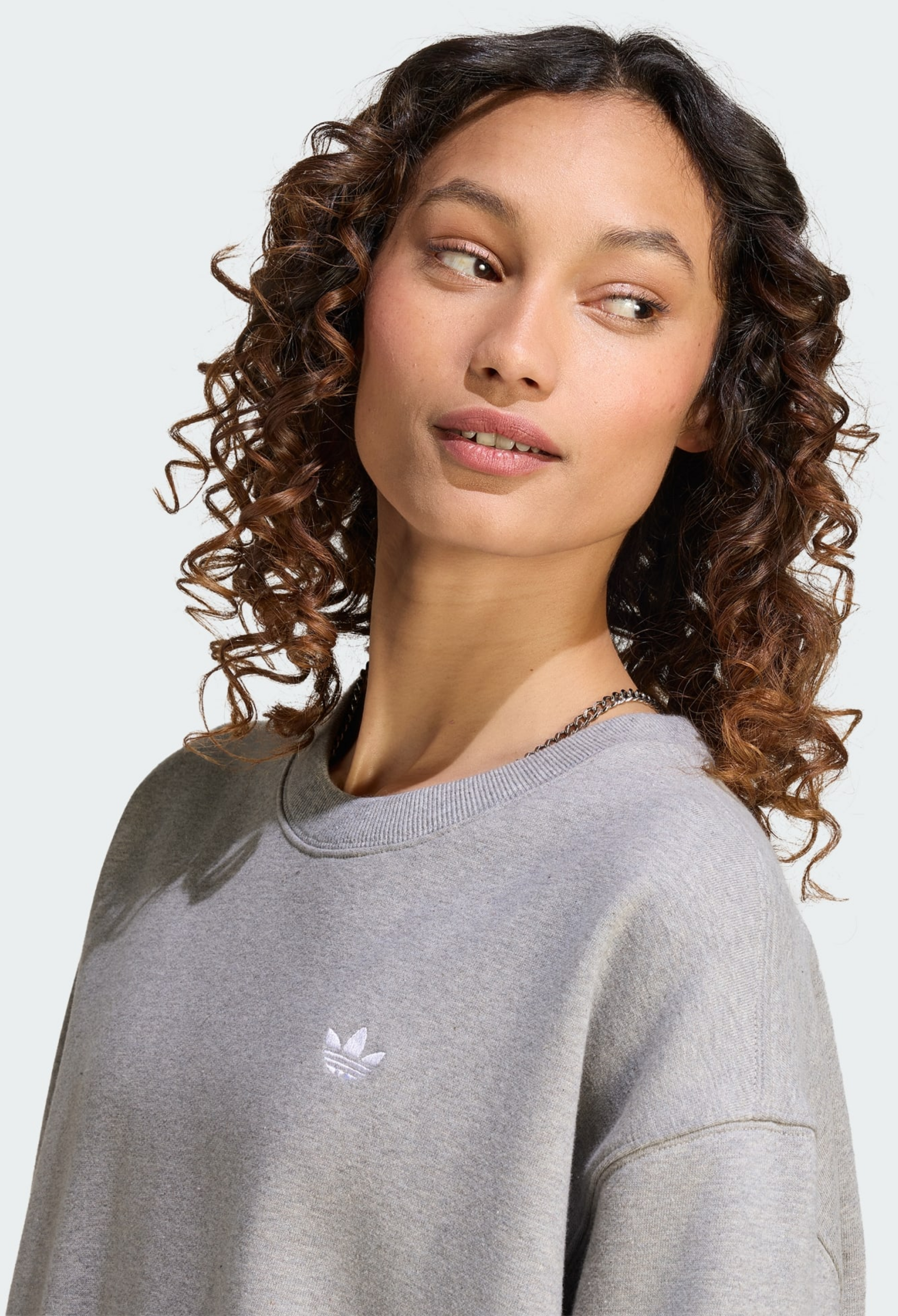 ADIDAS ORIGINALS, Adidas Originals Essentials Crew Long Fleece Os Sweatshirt