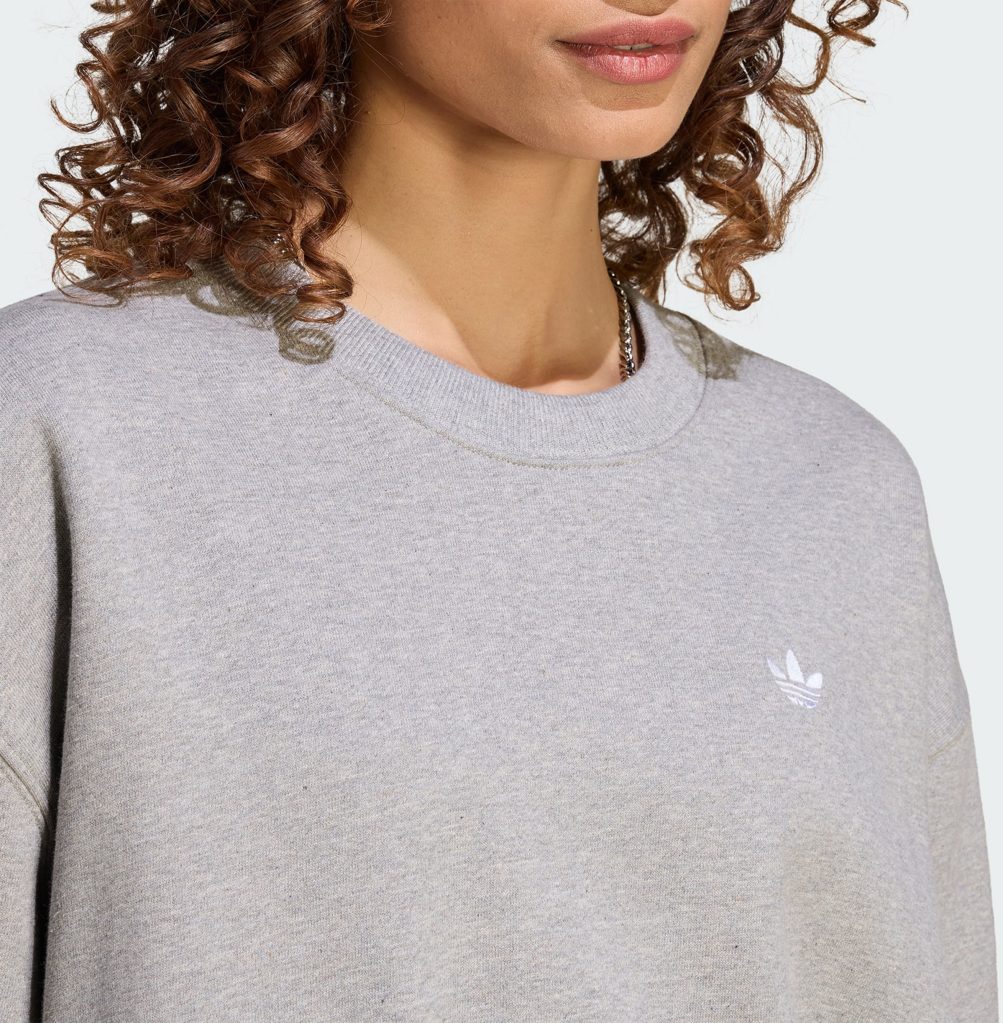 ADIDAS ORIGINALS, Adidas Originals Essentials Crew Long Fleece Os Sweatshirt