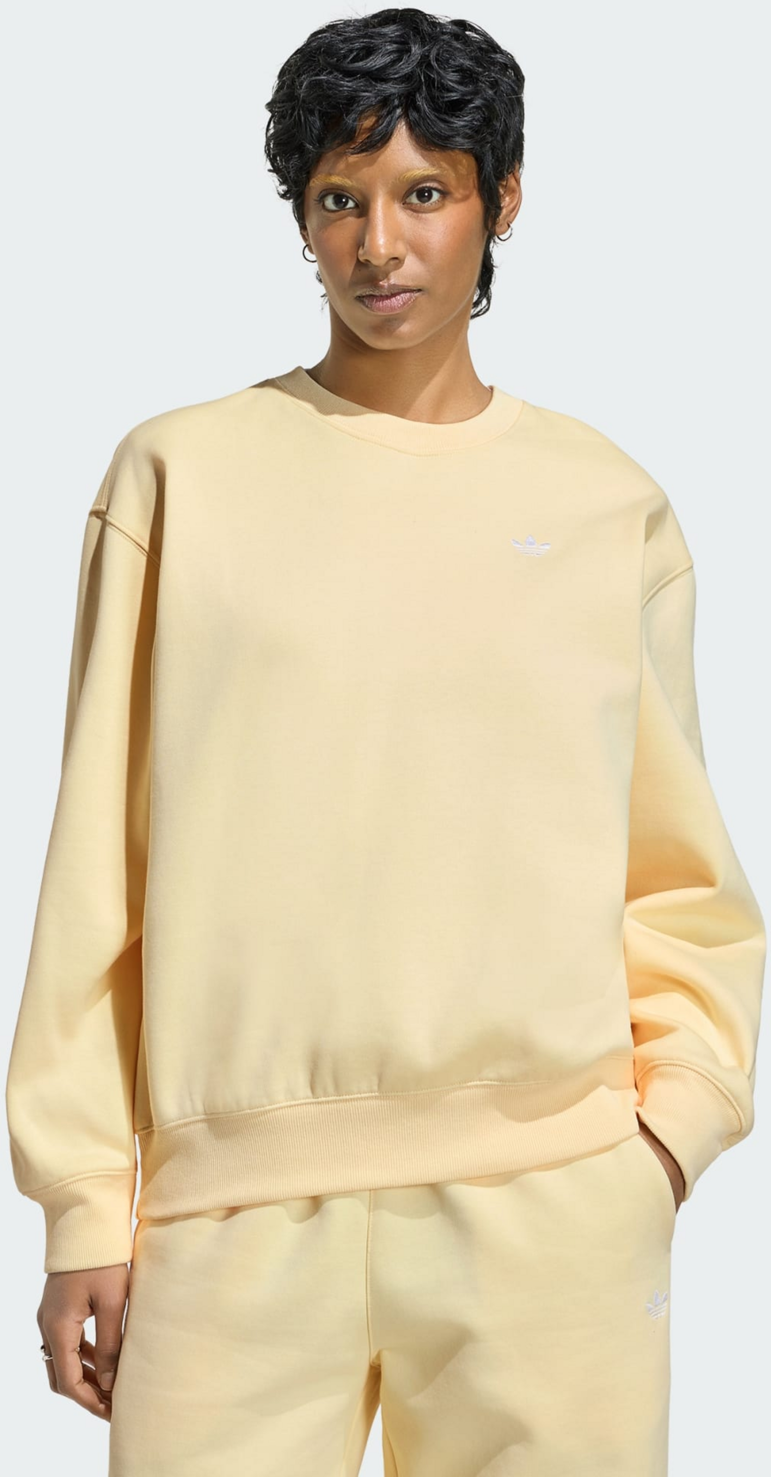 ADIDAS ORIGINALS, Adidas Originals Essentials Crew Long Fleece Os Sweatshirt