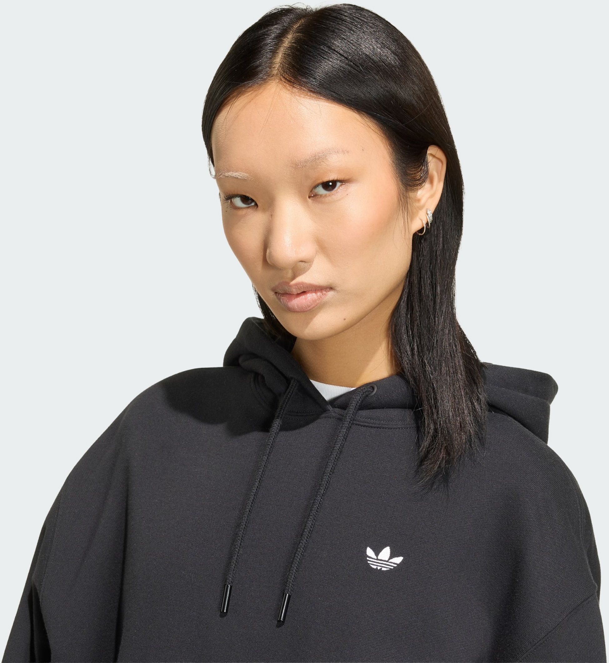 ADIDAS ORIGINALS, Adidas Originals Essentials Oversized Fleece Huvtr&ouml;ja