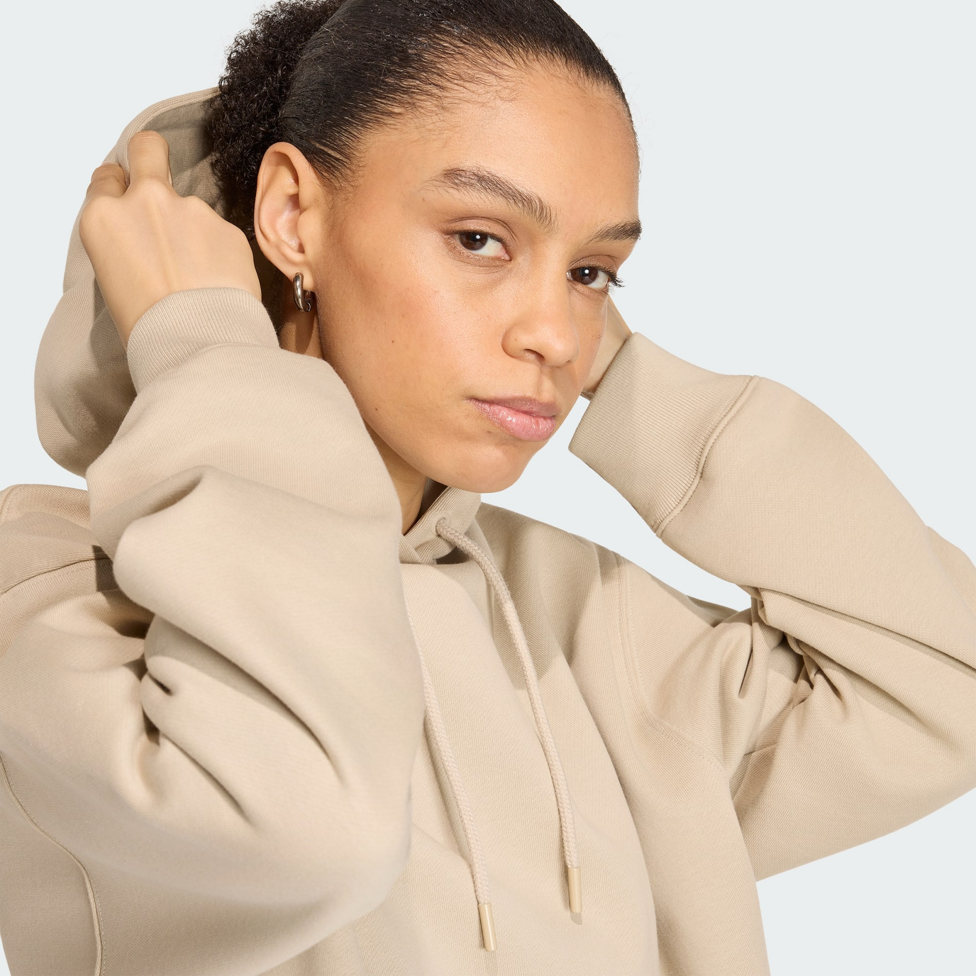 ADIDAS ORIGINALS, Adidas Originals Essentials Oversized Fleece Huvtr&ouml;ja