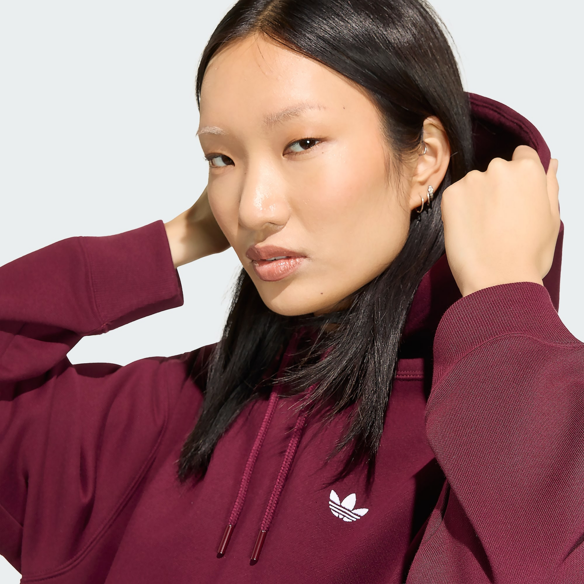 ADIDAS ORIGINALS, Adidas Originals Essentials Oversized Fleece Huvtr&ouml;ja