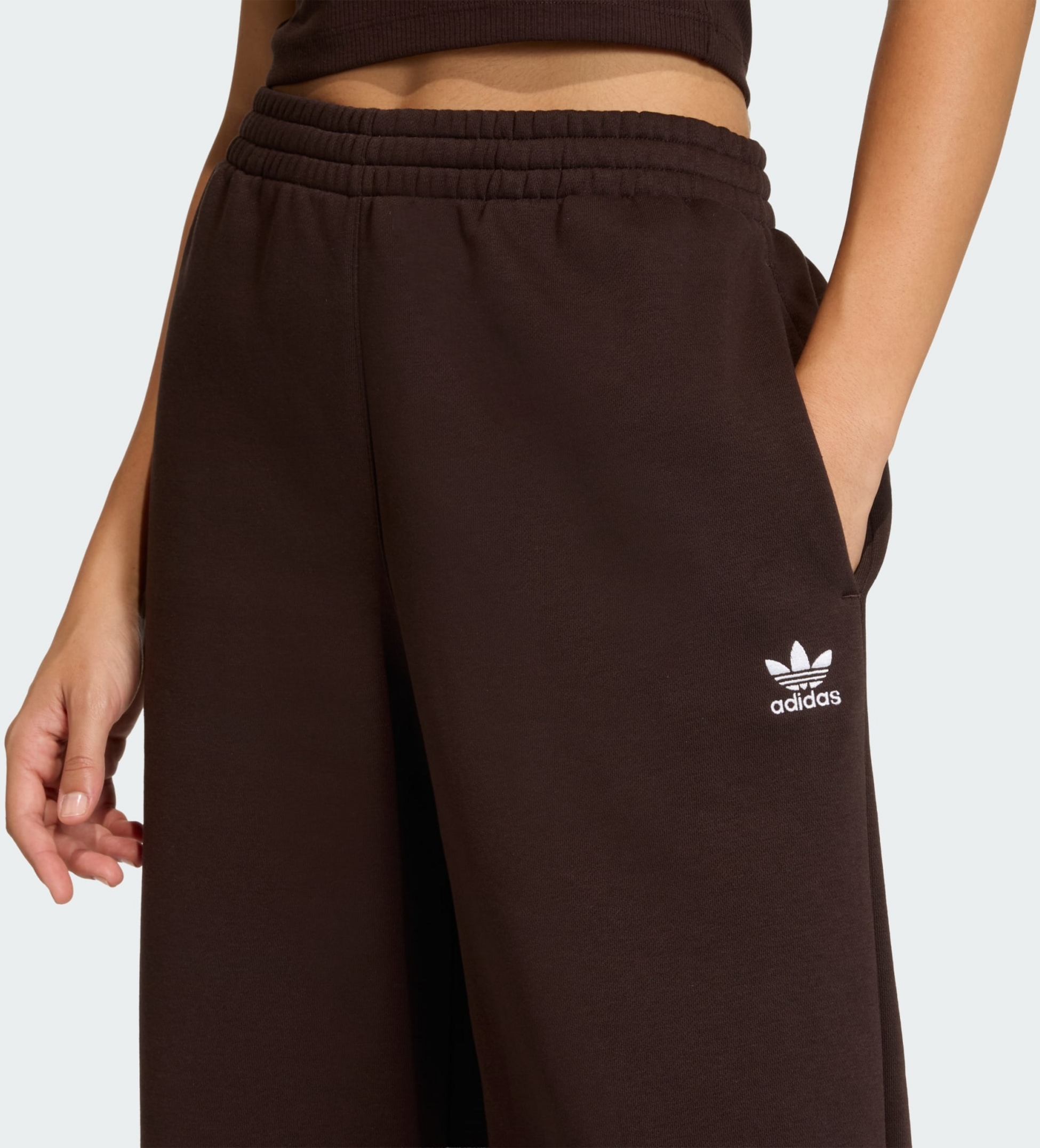 ADIDAS ORIGINALS, Adidas Originals Essentials Wide Leg Fleece Byxor