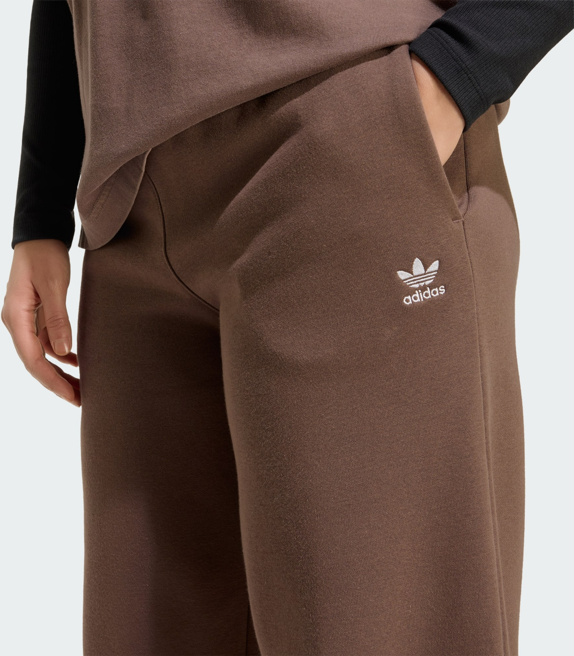 ADIDAS ORIGINALS, Adidas Originals Essentials Wide Leg Fleece Byxor