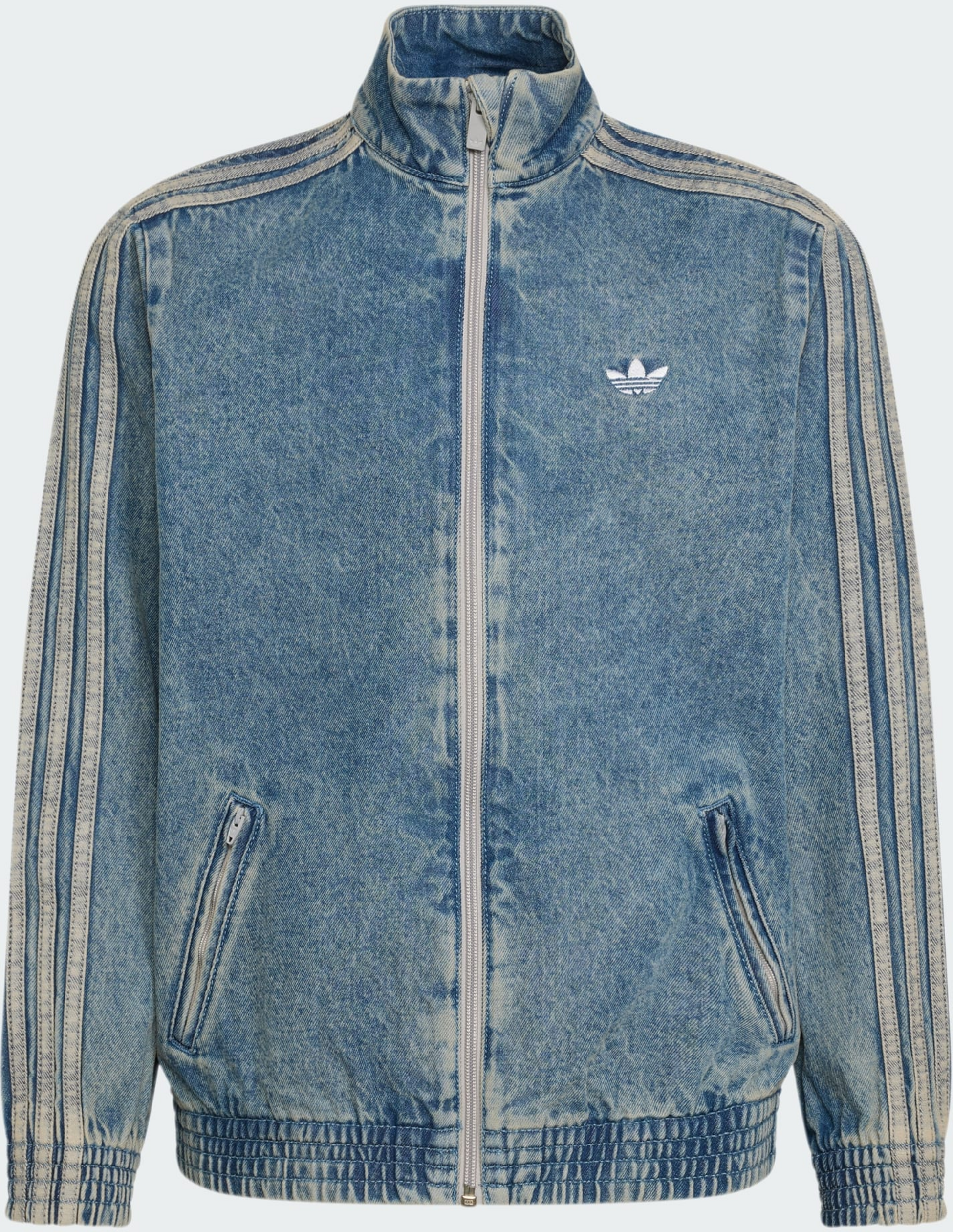 ADIDAS ORIGINALS, Adidas Originals Firebird Tr&auml;ningsjacka I Denim Med L&ouml;s Passform