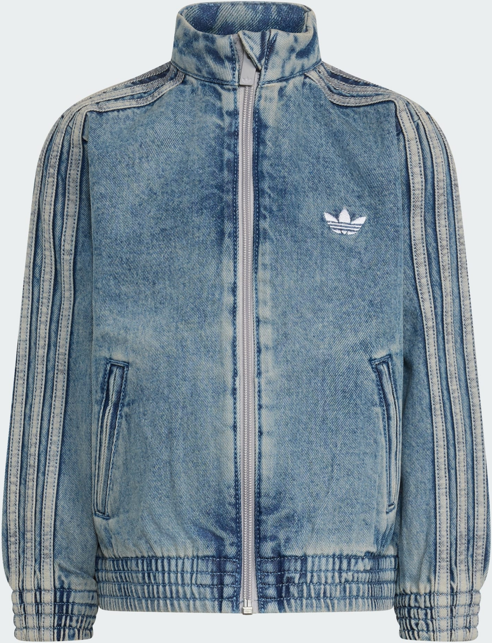 ADIDAS ORIGINALS, Adidas Originals Firebird Tr&auml;ningsjacka I Denim Med L&ouml;s Passform