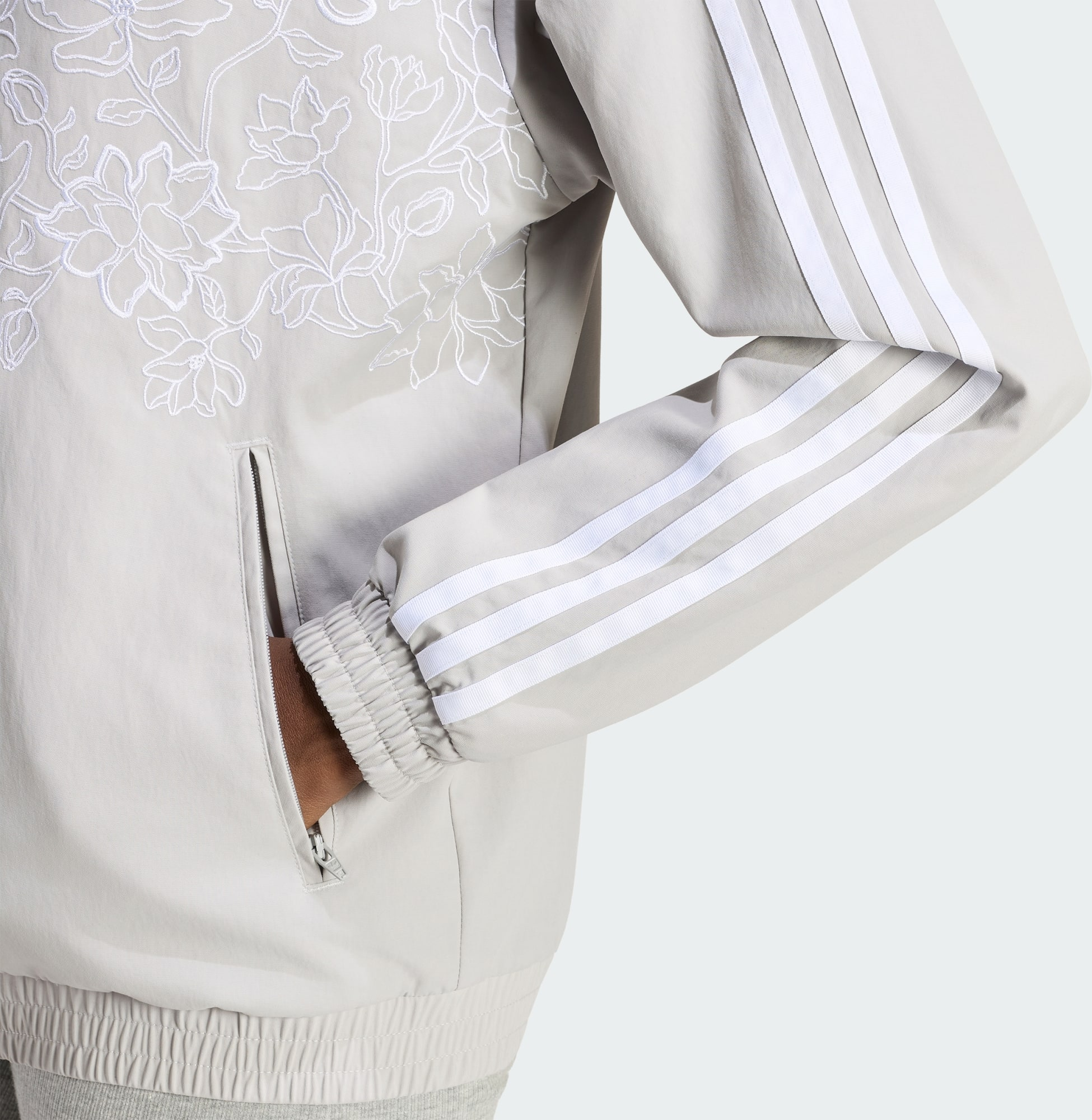 ADIDAS ORIGINALS, Adidas Originals Floral Gfx Firebird Tr&auml;ningsjacka Med L&ouml;s Passform