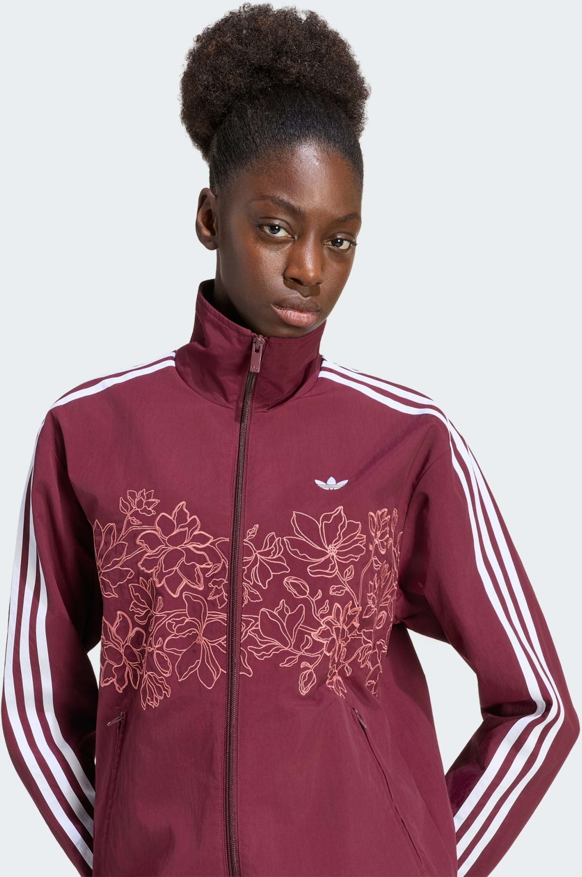 ADIDAS ORIGINALS, Adidas Originals Floral Gfx Firebird Tr&auml;ningsjacka Med L&ouml;s Passform