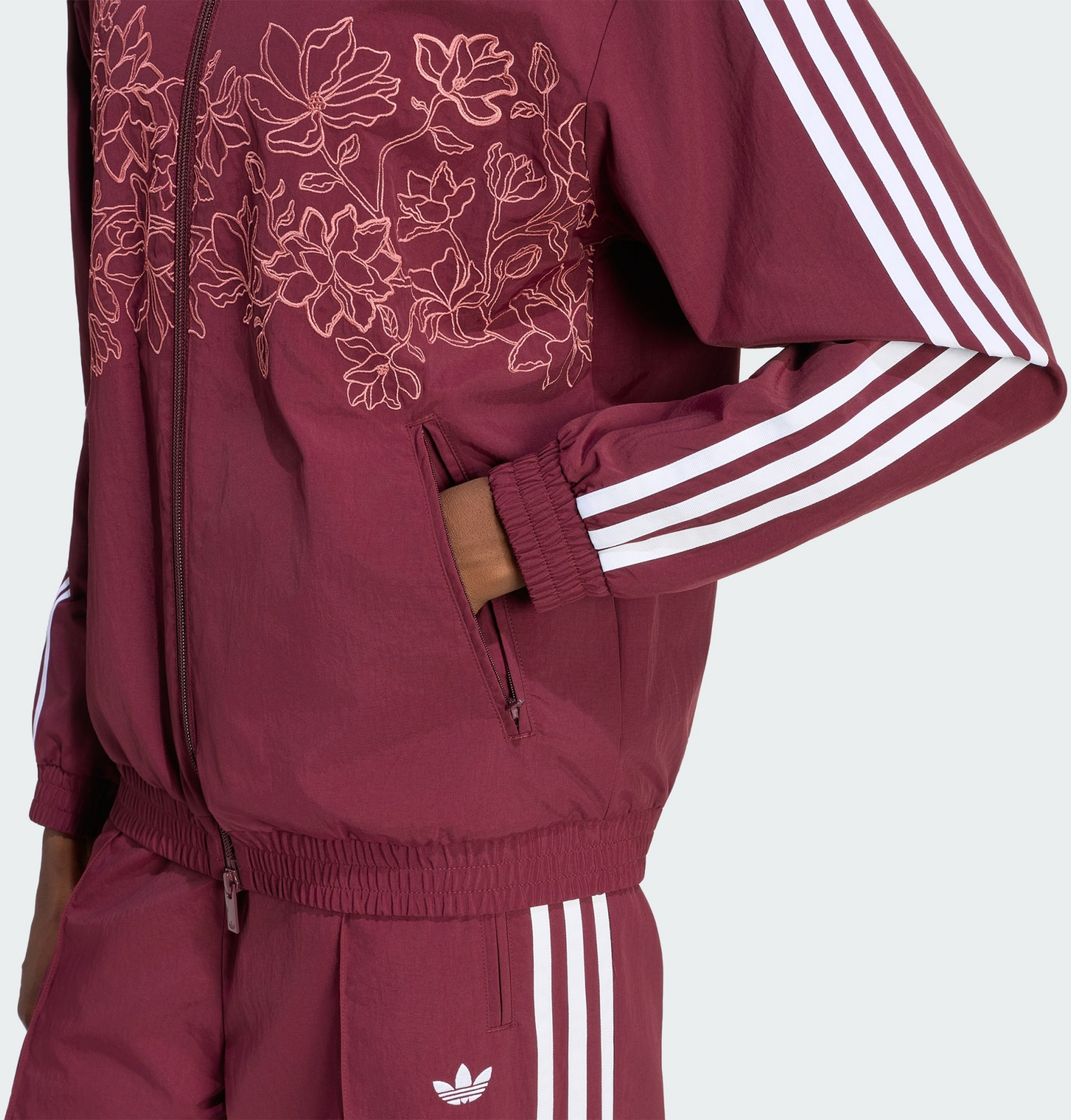 ADIDAS ORIGINALS, Adidas Originals Floral Gfx Firebird Tr&auml;ningsjacka Med L&ouml;s Passform