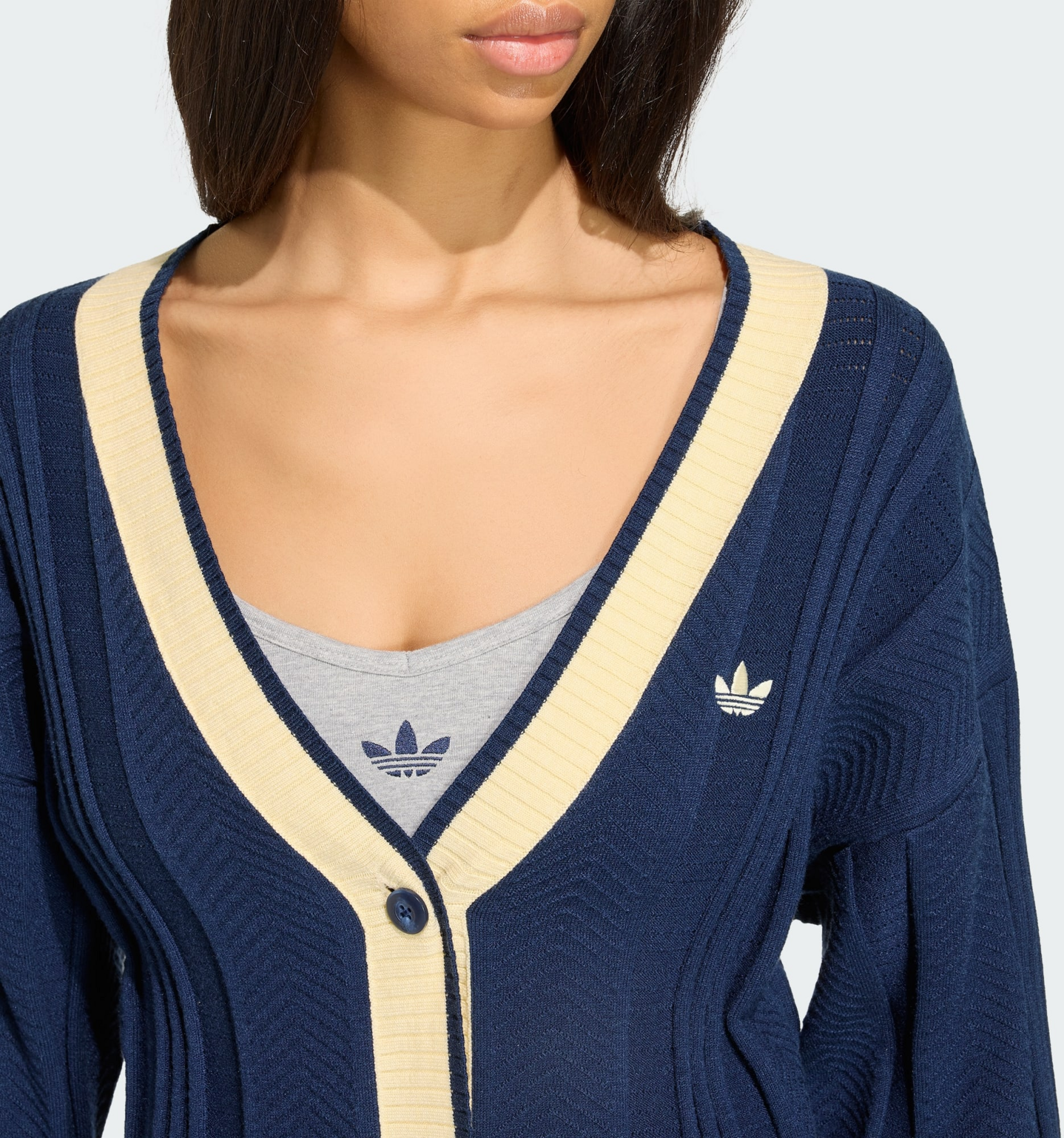 ADIDAS ORIGINALS, Adidas Originals Kabelstickad Cardigan
