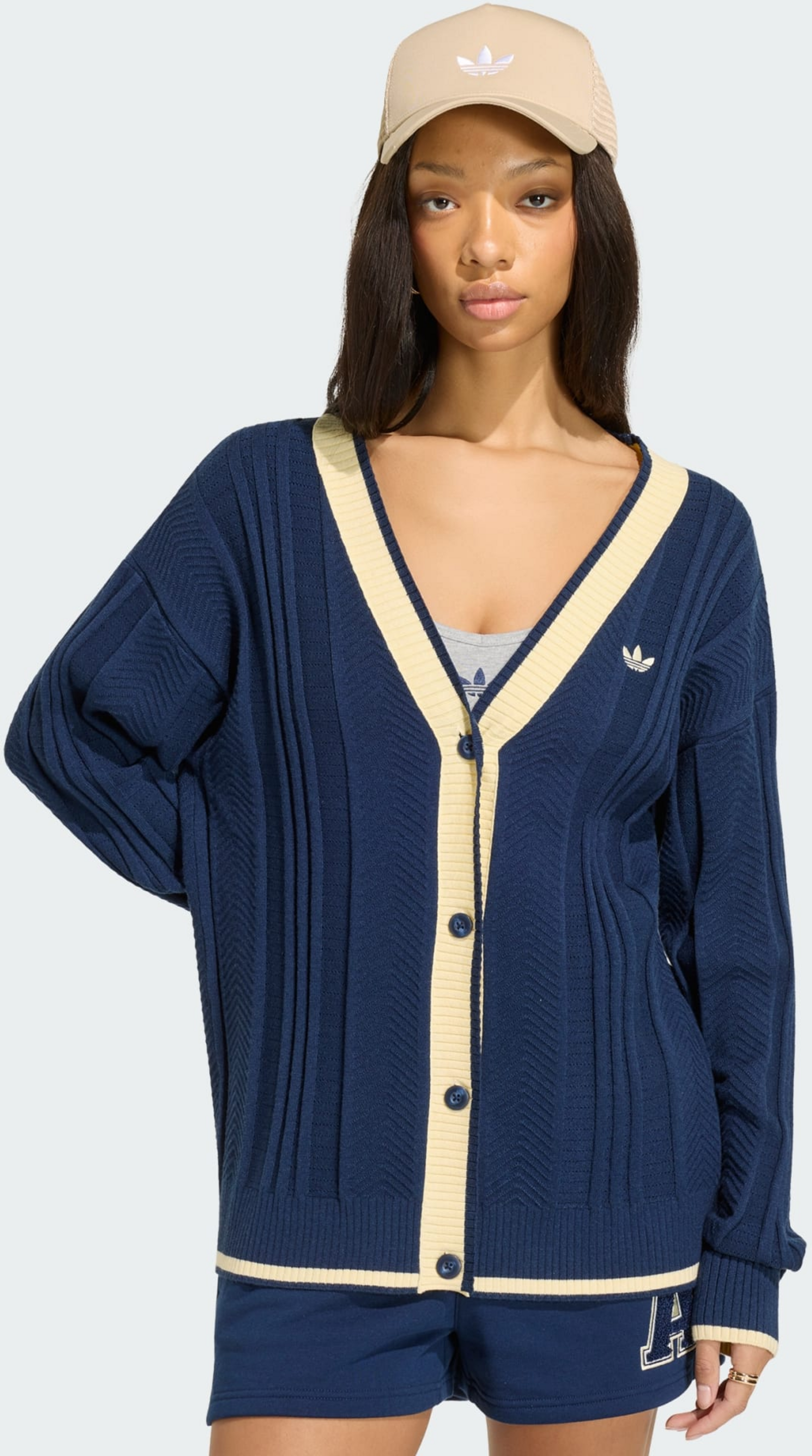 ADIDAS ORIGINALS, Adidas Originals Kabelstickad Cardigan