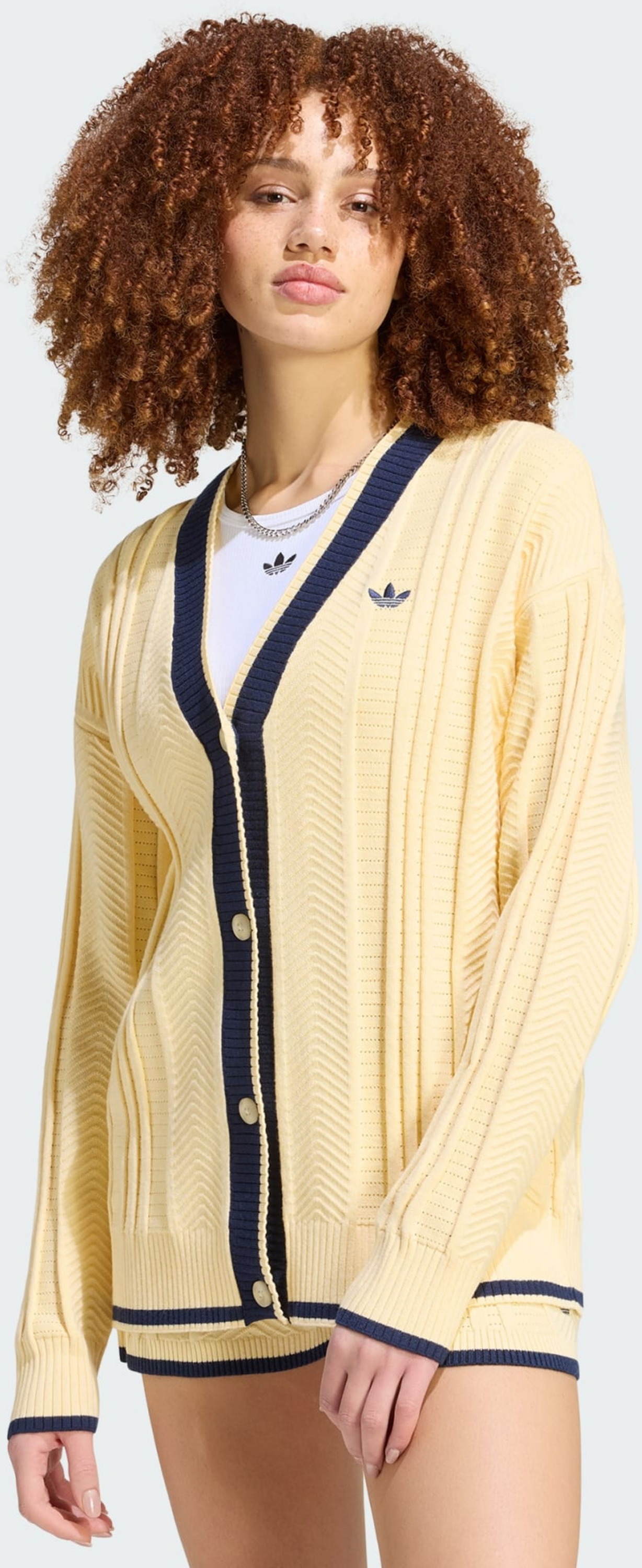 ADIDAS ORIGINALS, Adidas Originals Kabelstickad Cardigan