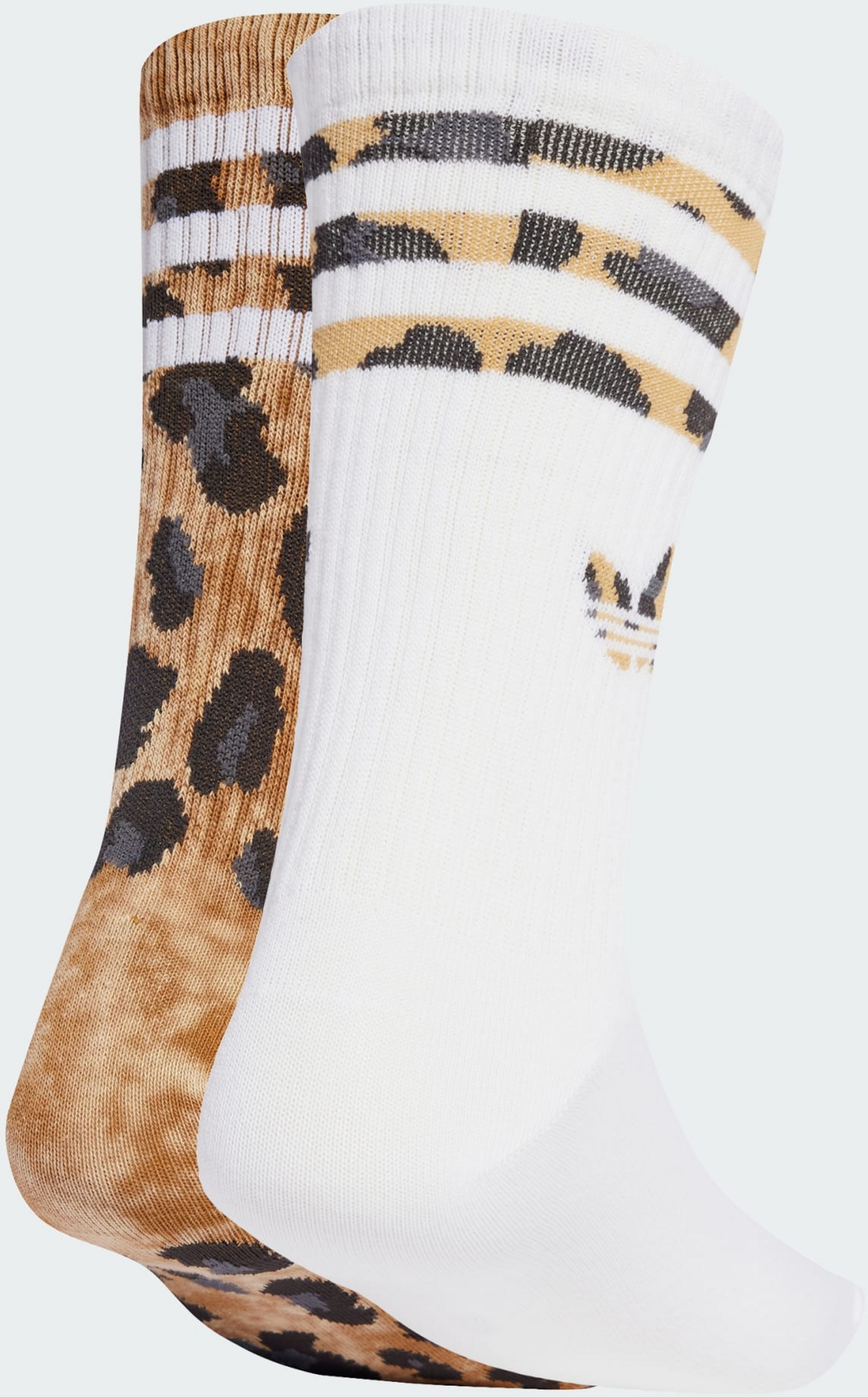 ADIDAS ORIGINALS, Adidas Originals Leopard Crew Strumpor 2-pack