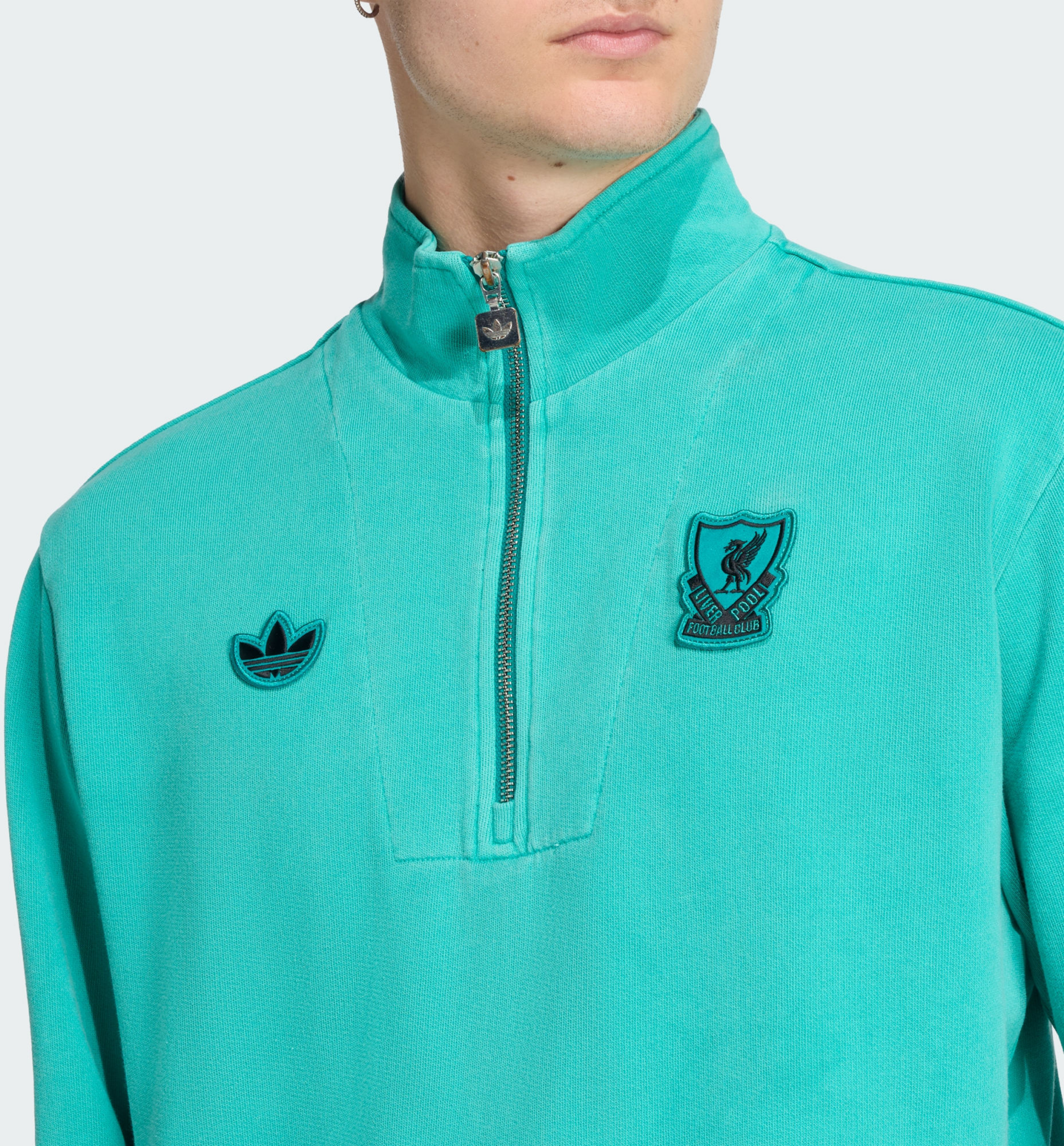 ADIDAS ORIGINALS, Adidas Originals Liverpool Fc Terrace Icons Jacka Med Halv Dragkedja