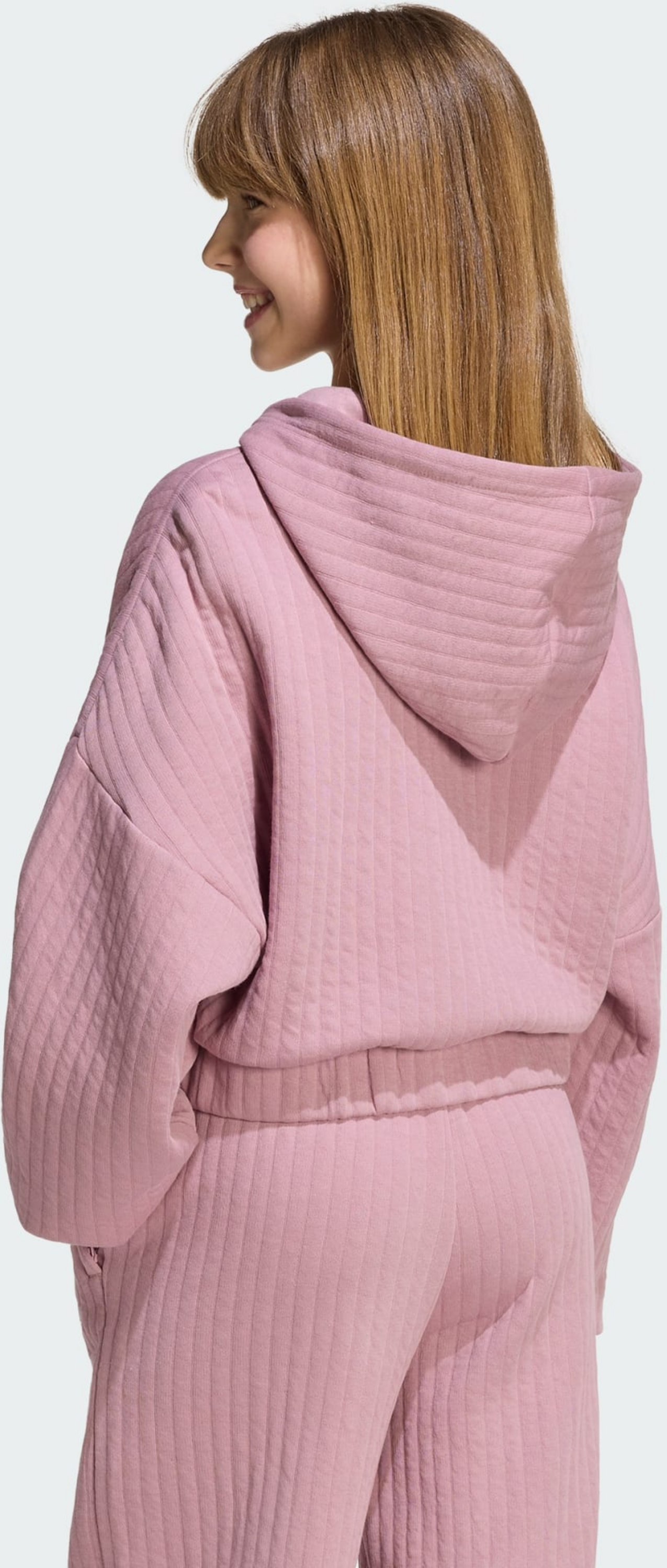 ADIDAS ORIGINALS, Adidas Originals Loose Padded Rib Zip Huvtr&ouml;ja