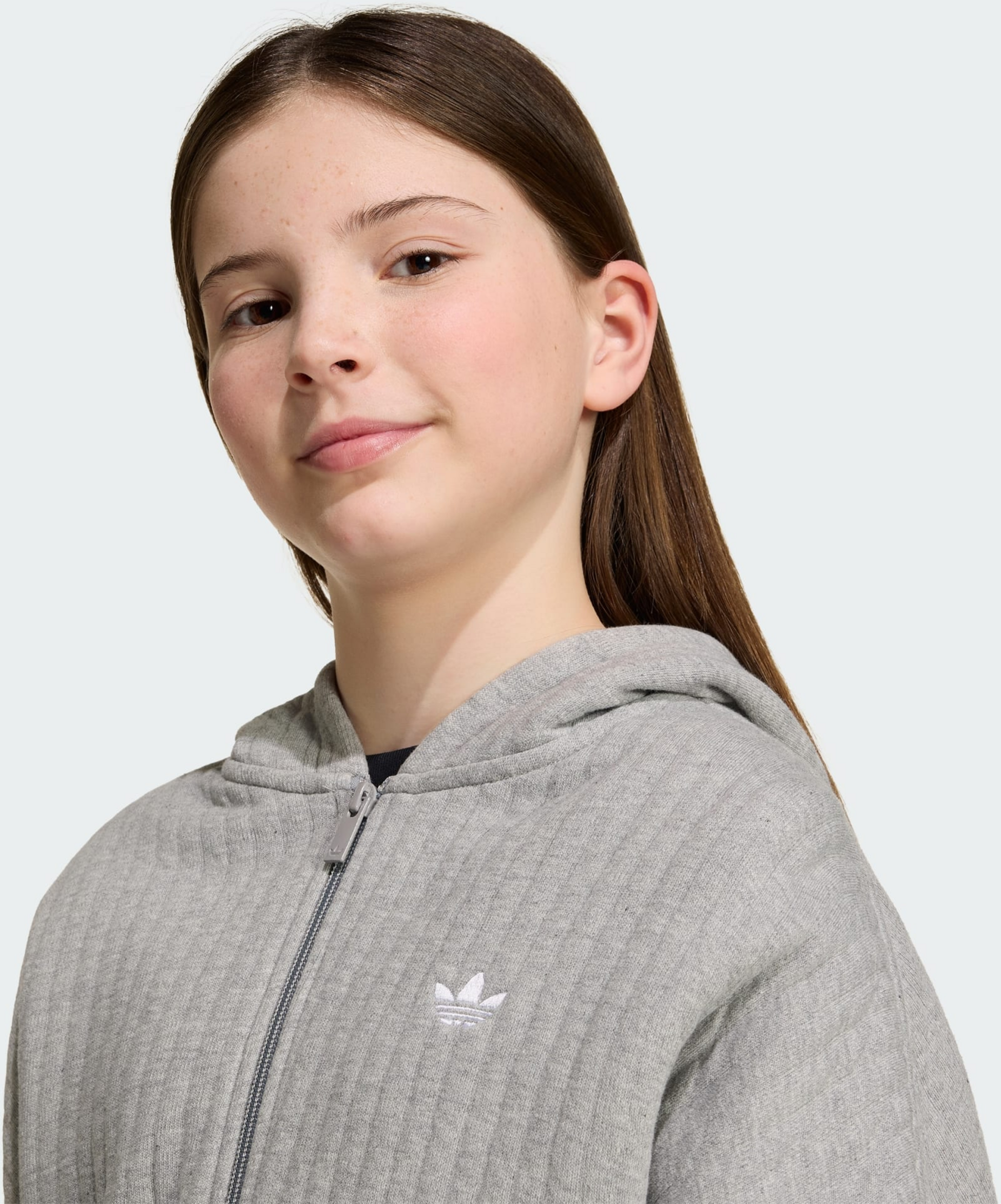 ADIDAS ORIGINALS, Adidas Originals Loose Padded Rib Zip Huvtr&ouml;ja