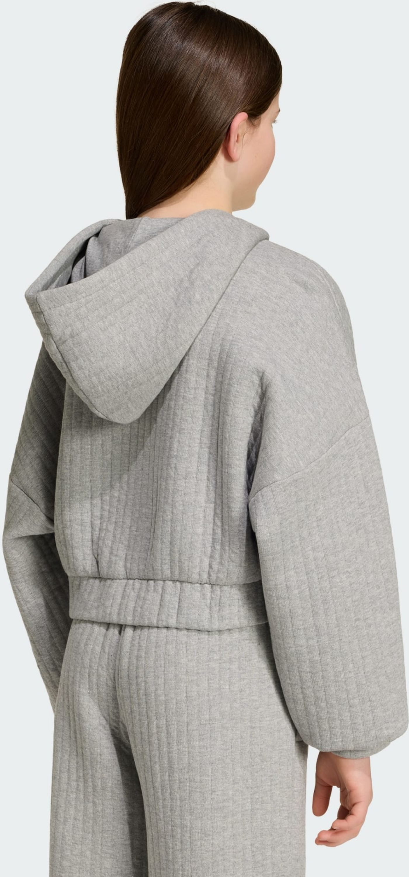 ADIDAS ORIGINALS, Adidas Originals Loose Padded Rib Zip Huvtr&ouml;ja