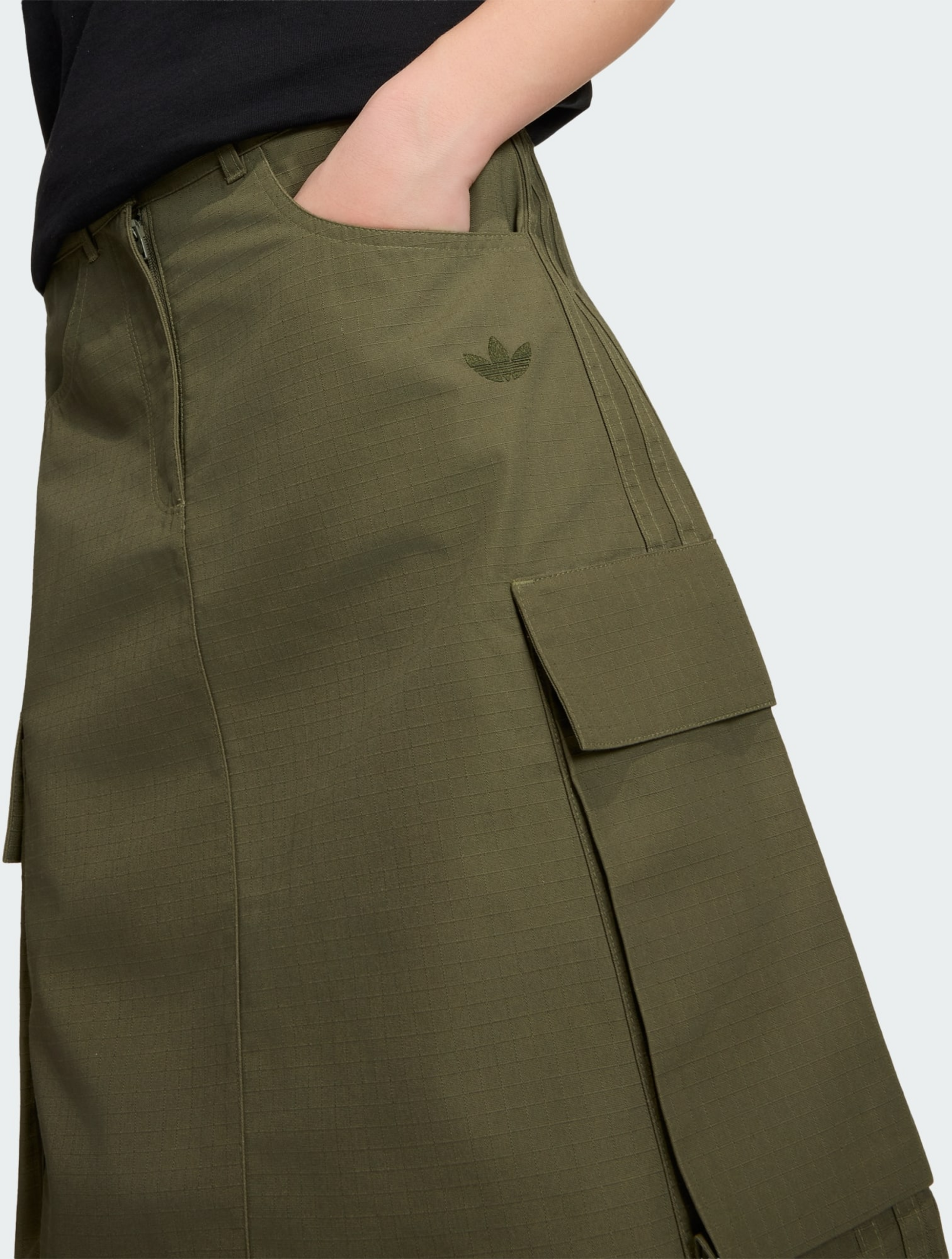 ADIDAS ORIGINALS, Adidas Originals Midi Ripstop Cargo Kjol