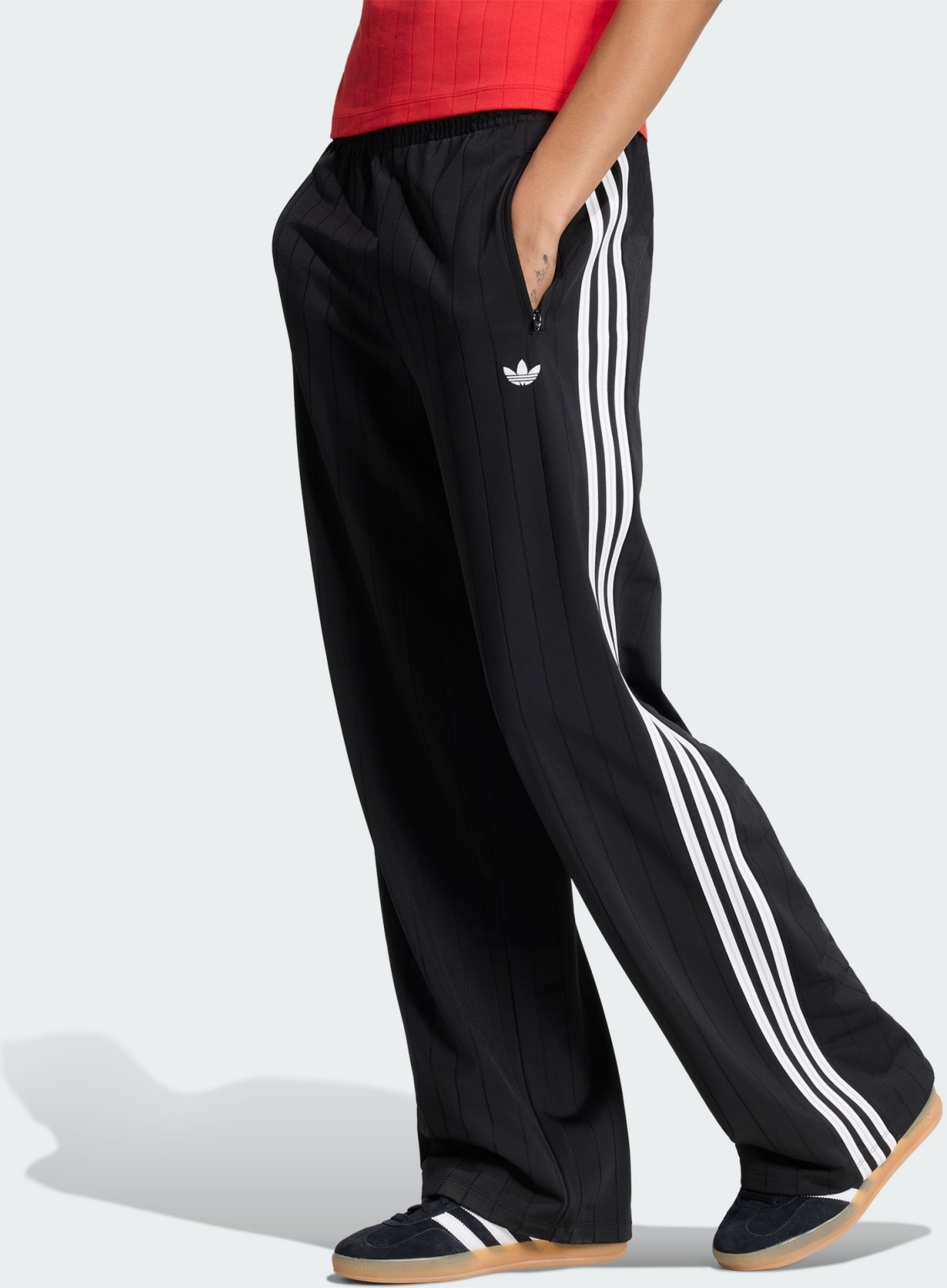ADIDAS ORIGINALS, Adidas Originals Pinstripe Firebird Loose Tr&auml;ningsbyxor