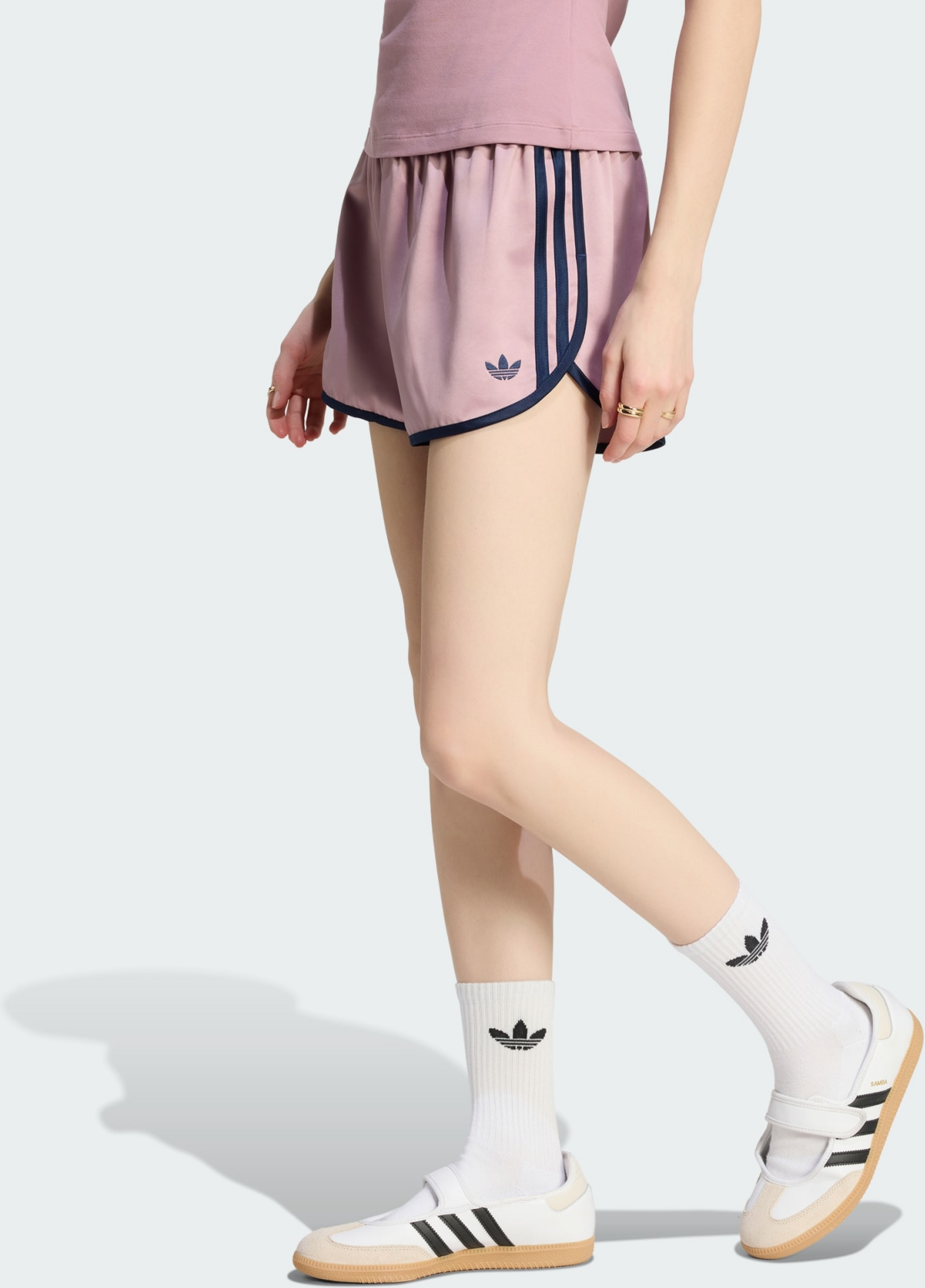 ADIDAS ORIGINALS, Adidas Originals Satin 3s Sprinter Shorts