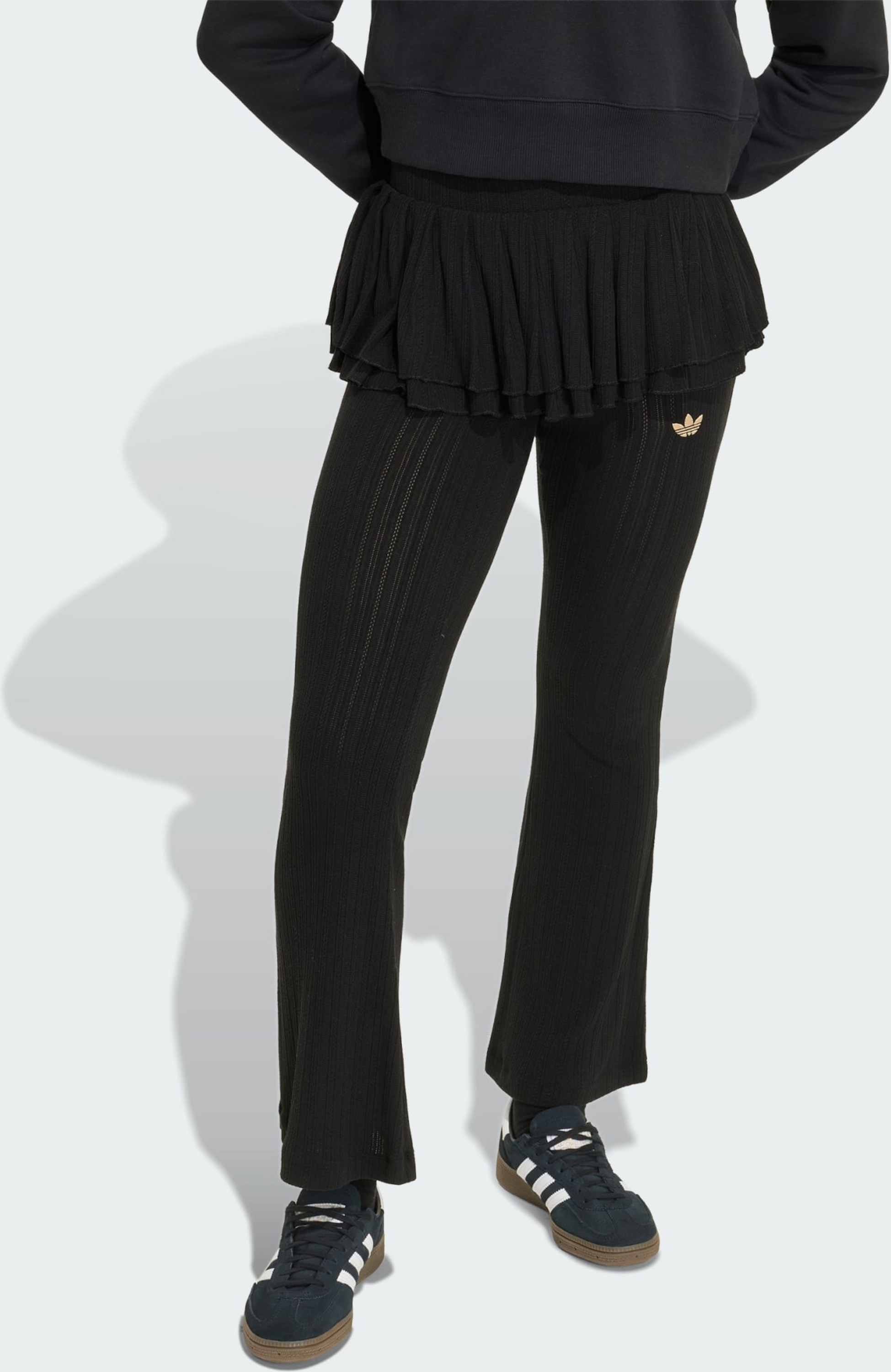 ADIDAS ORIGINALS, Adidas Originals Slim Ruffle Stickade Leggings