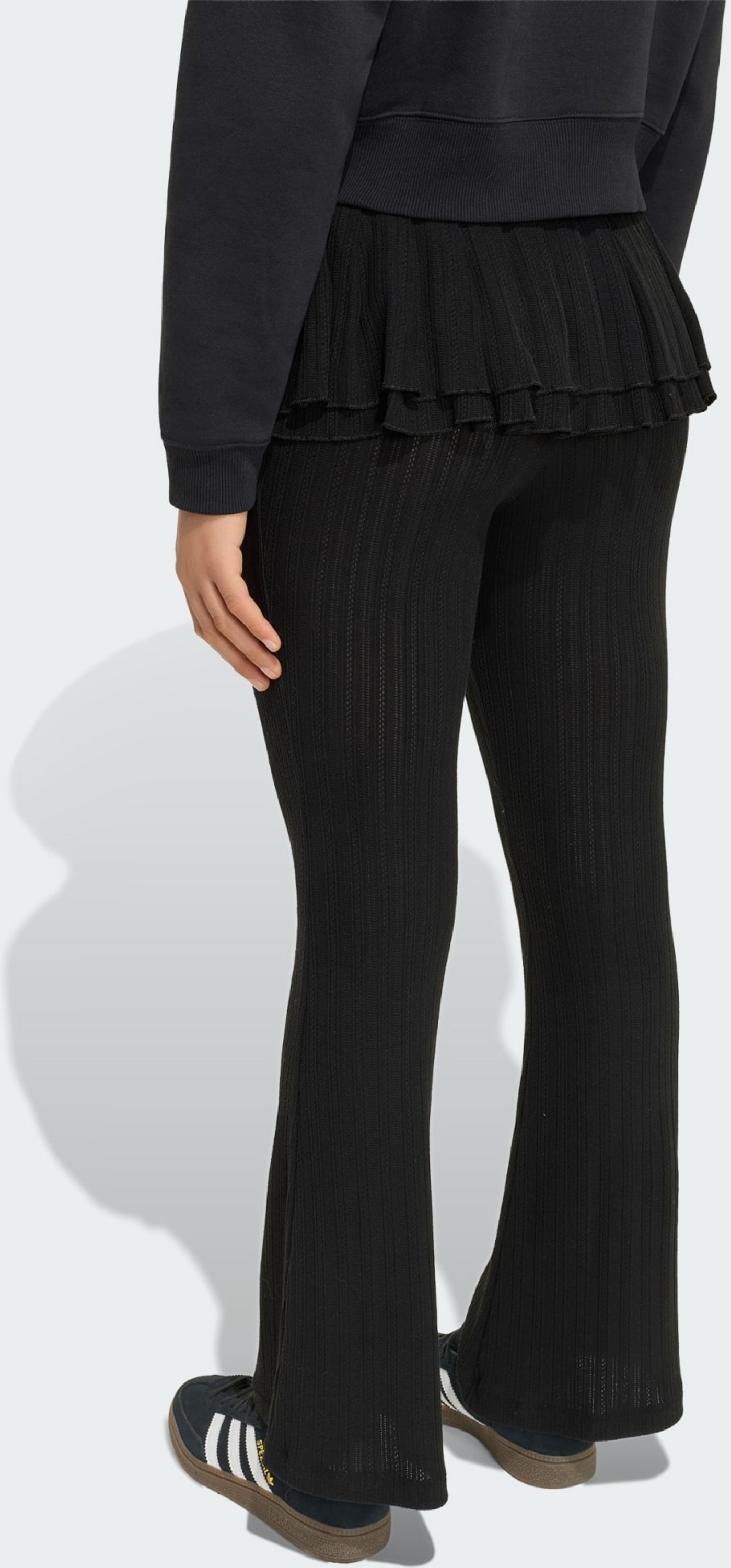 ADIDAS ORIGINALS, Adidas Originals Slim Ruffle Stickade Leggings