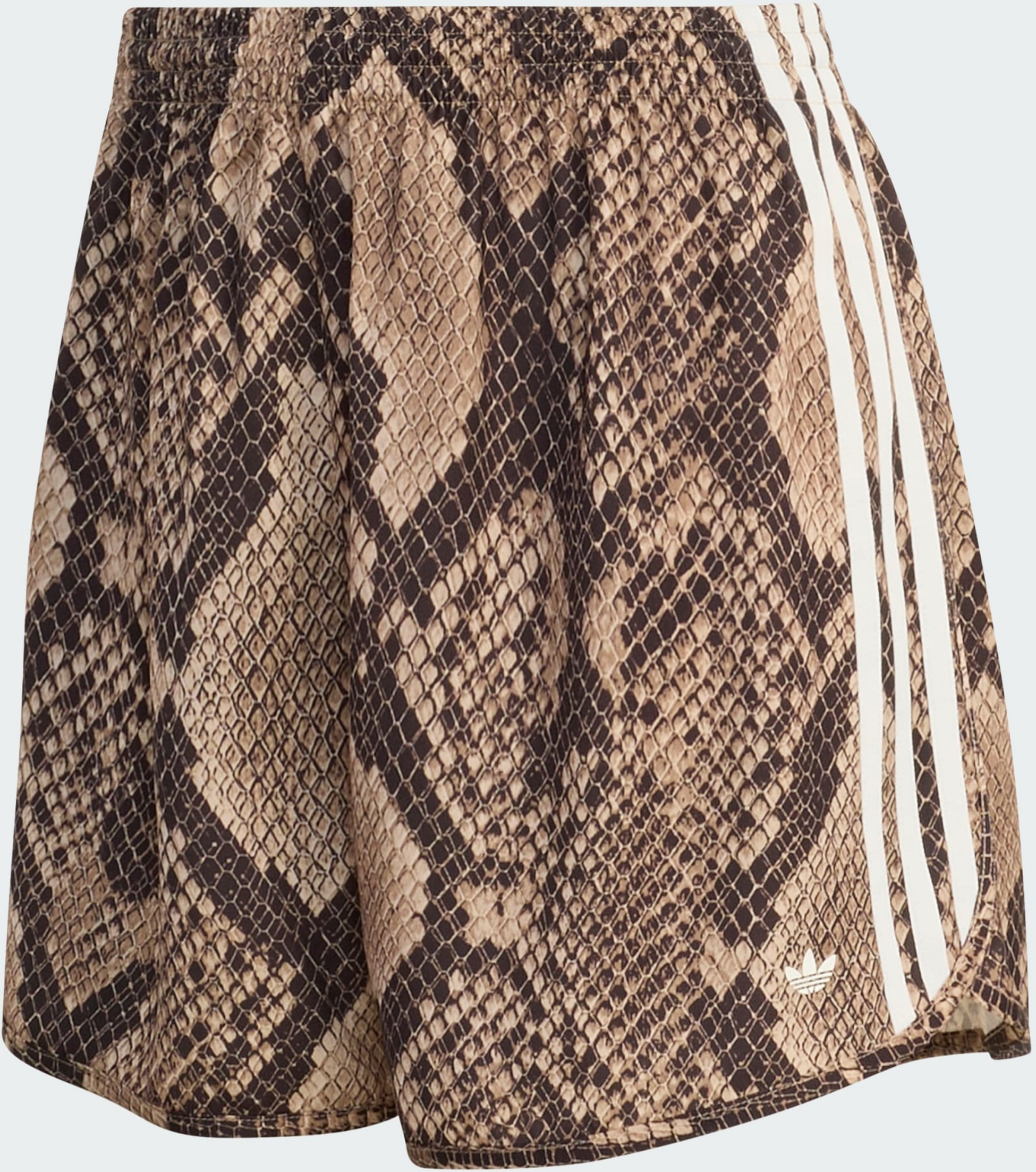 ADIDAS ORIGINALS, Adidas Originals Snake Print Satin Shorts