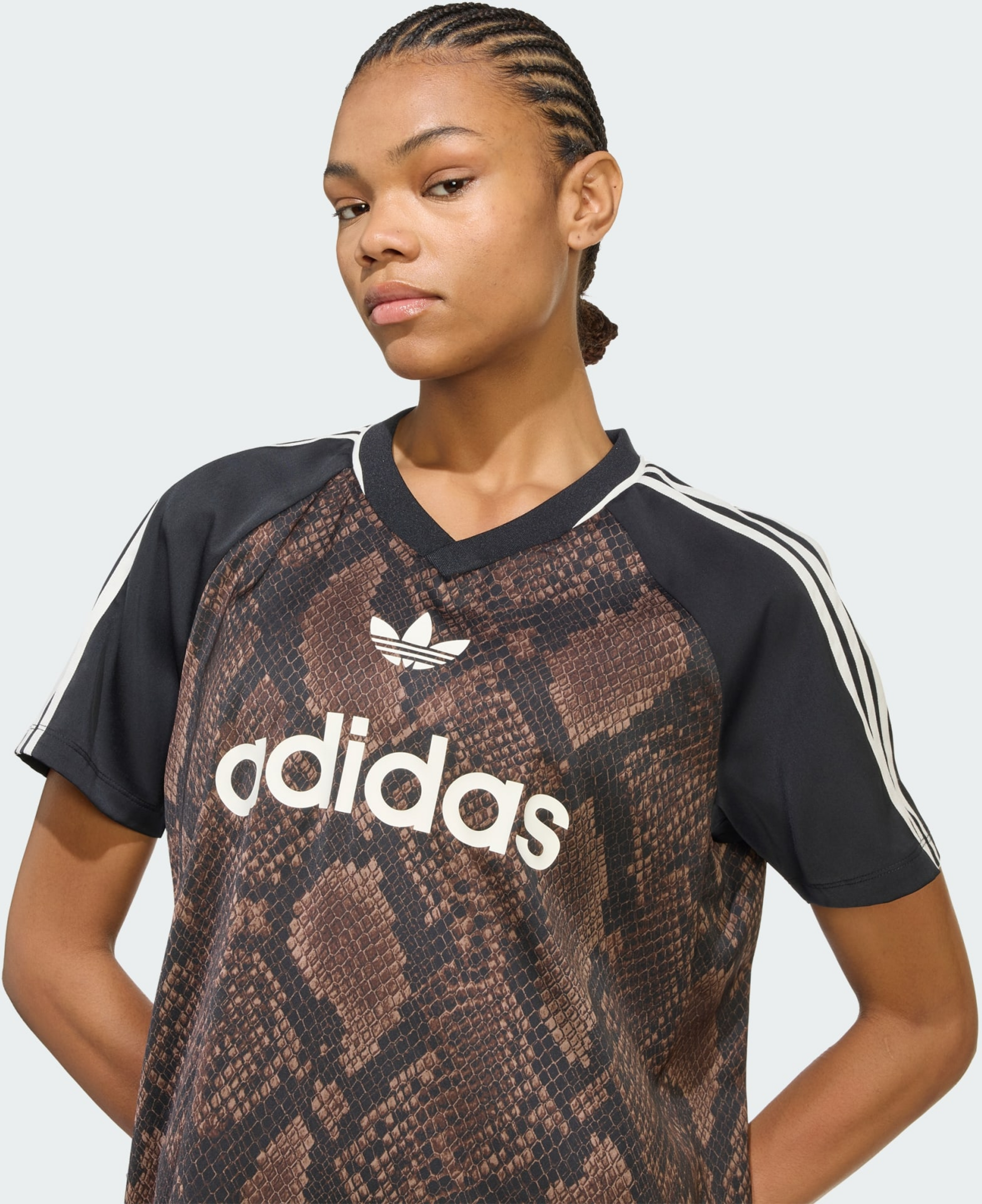 ADIDAS ORIGINALS, Adidas Originals Snake Print Satin Tr&ouml;ja