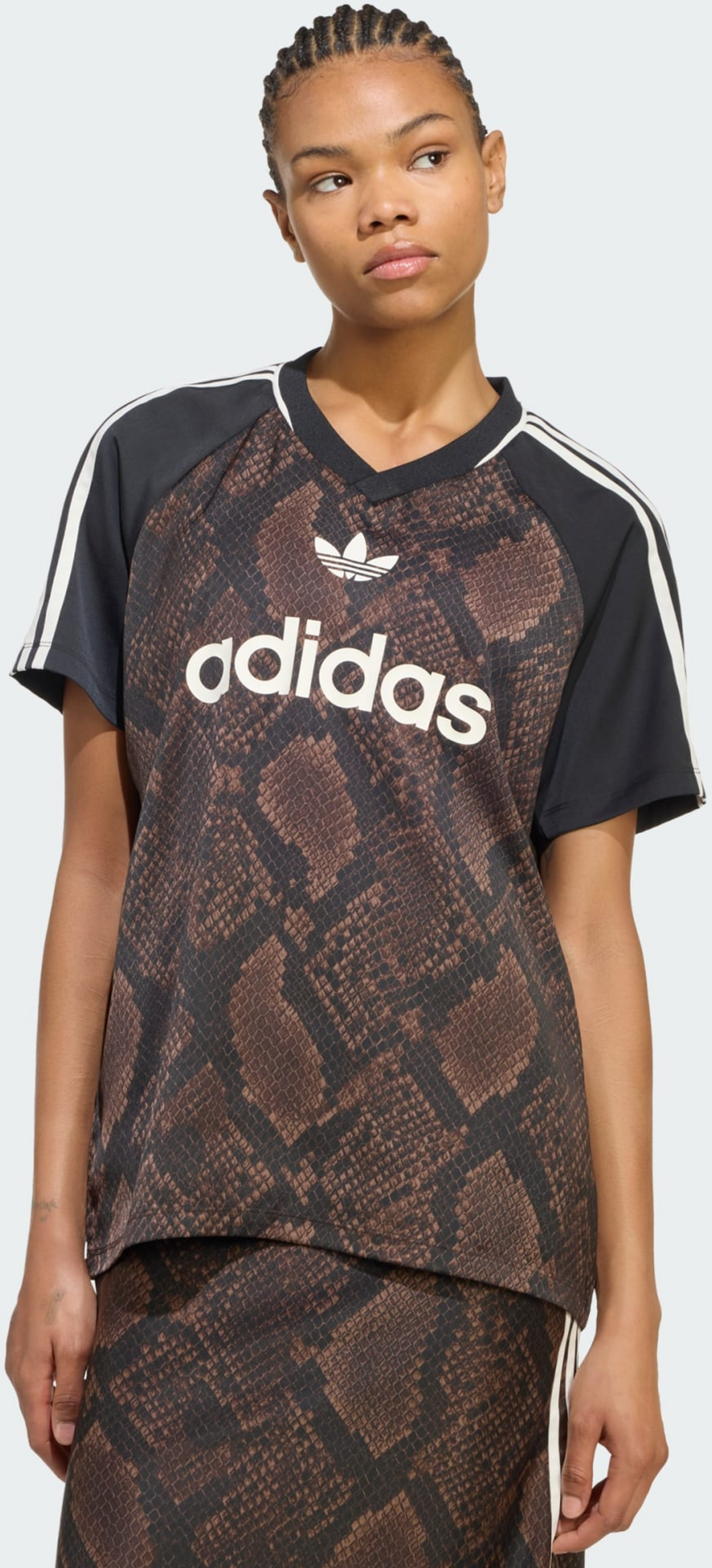 ADIDAS ORIGINALS, Adidas Originals Snake Print Satin Tr&ouml;ja