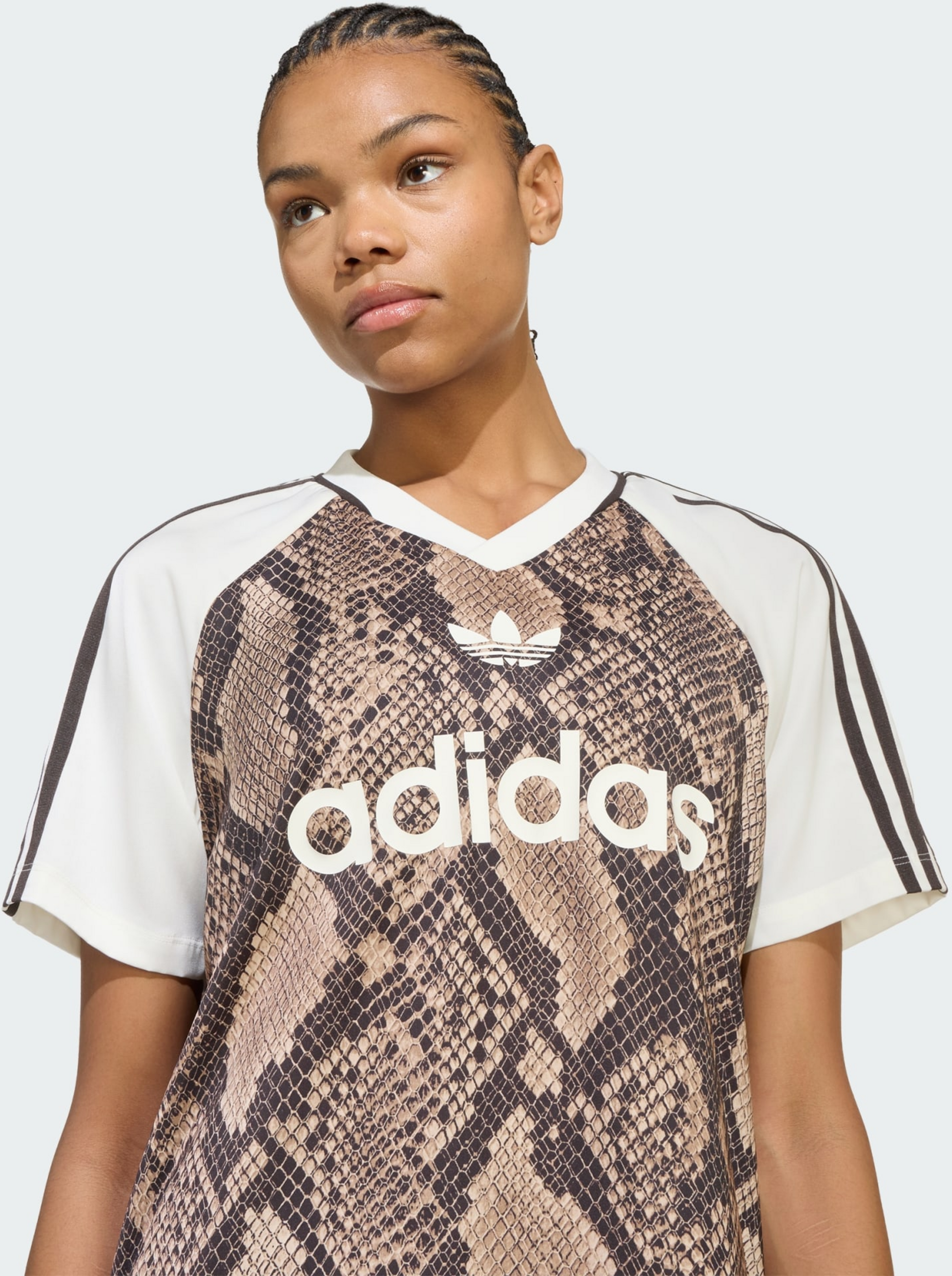 ADIDAS ORIGINALS, Adidas Originals Snake Print Satin Tr&ouml;ja