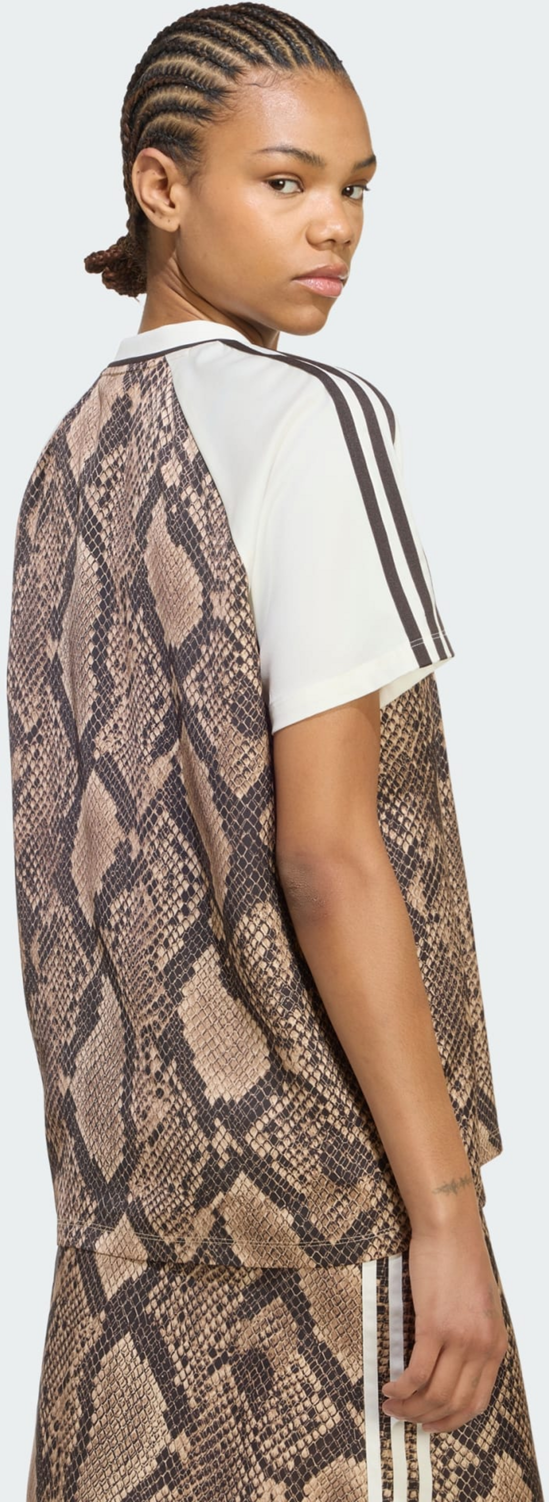 ADIDAS ORIGINALS, Adidas Originals Snake Print Satin Tr&ouml;ja