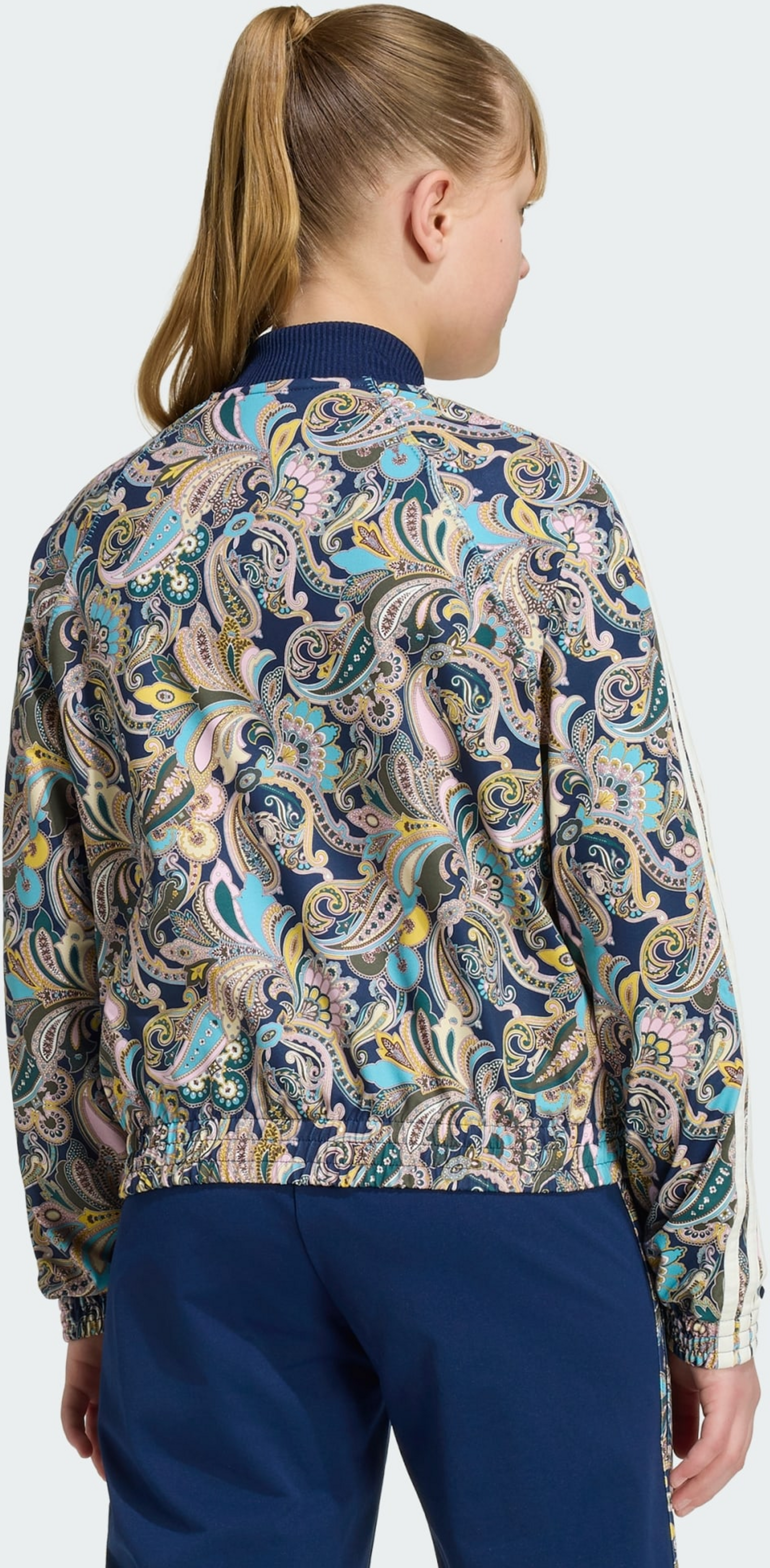ADIDAS ORIGINALS, Adidas Originals Sst Loose Cropped Paisley Tr&auml;ningsjacka