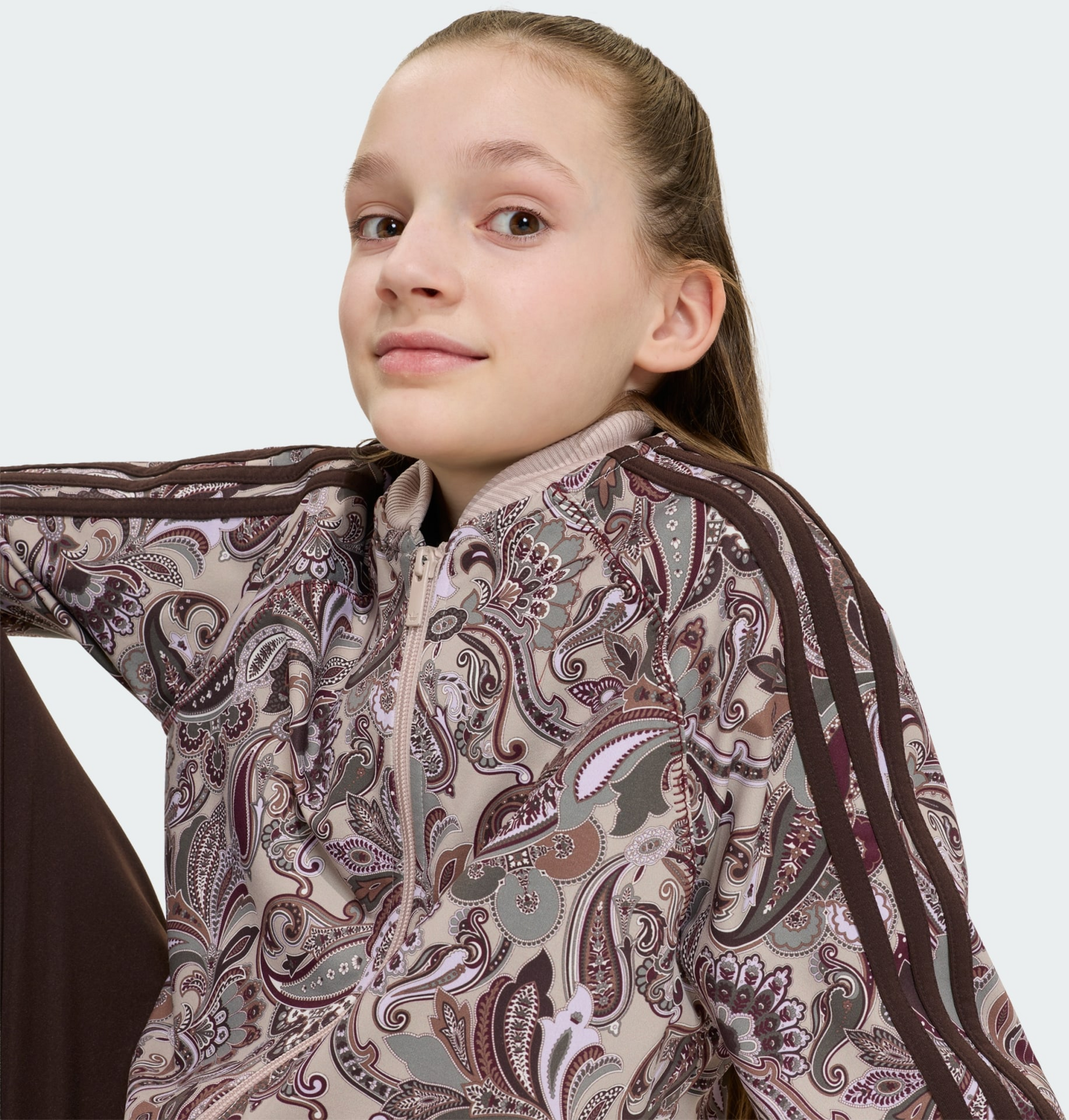 ADIDAS ORIGINALS, Adidas Originals Sst Loose Cropped Paisley Tr&auml;ningsjacka