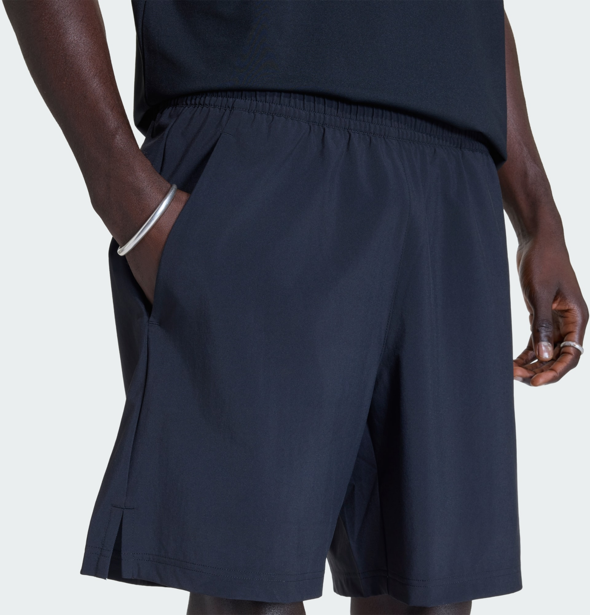 ADIDAS ORIGINALS, Adidas Originals Tech Trefoil Essentials Polyester Shorts