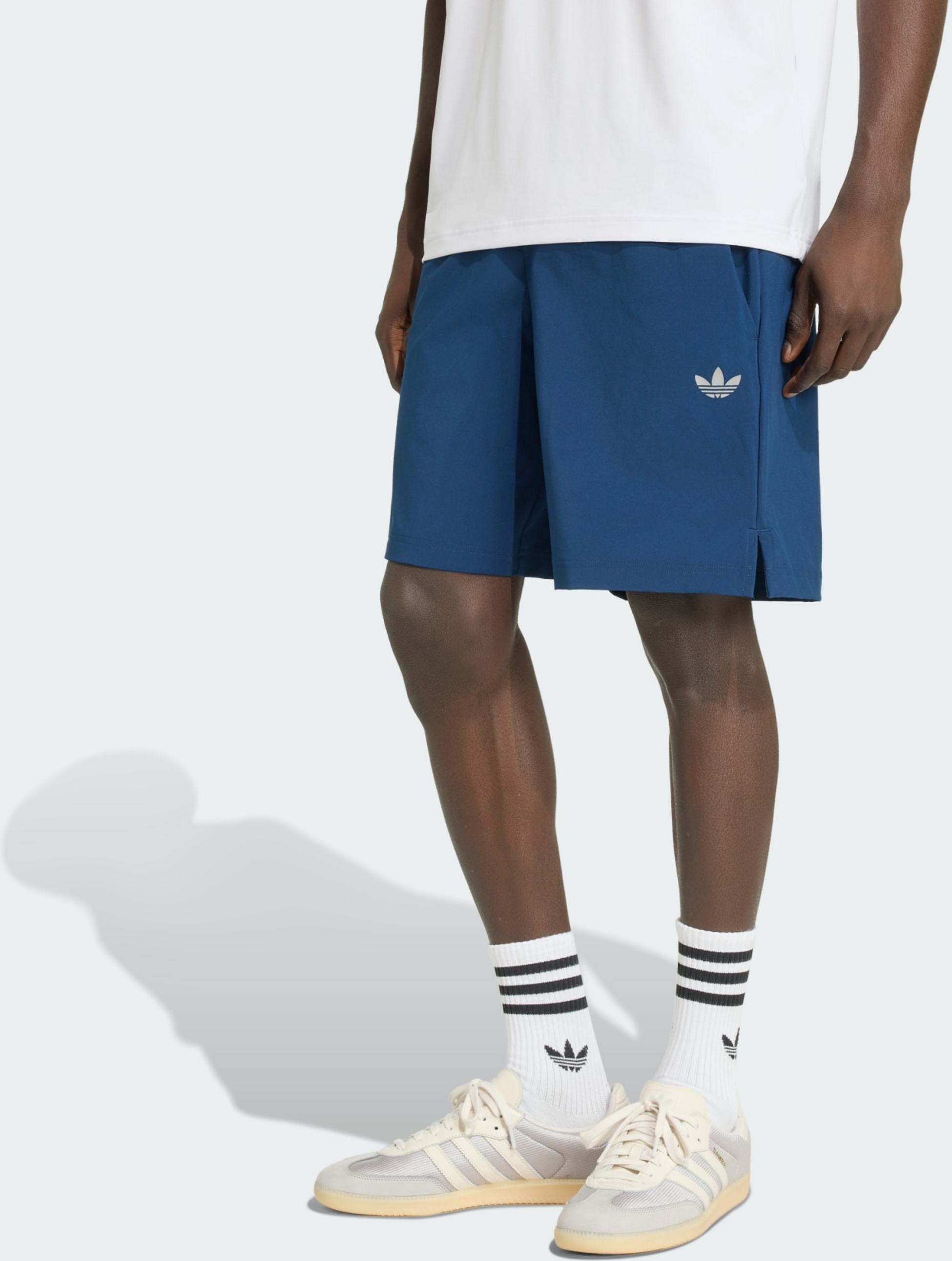 ADIDAS ORIGINALS, Adidas Originals Tech Trefoil Essentials Polyester Shorts
