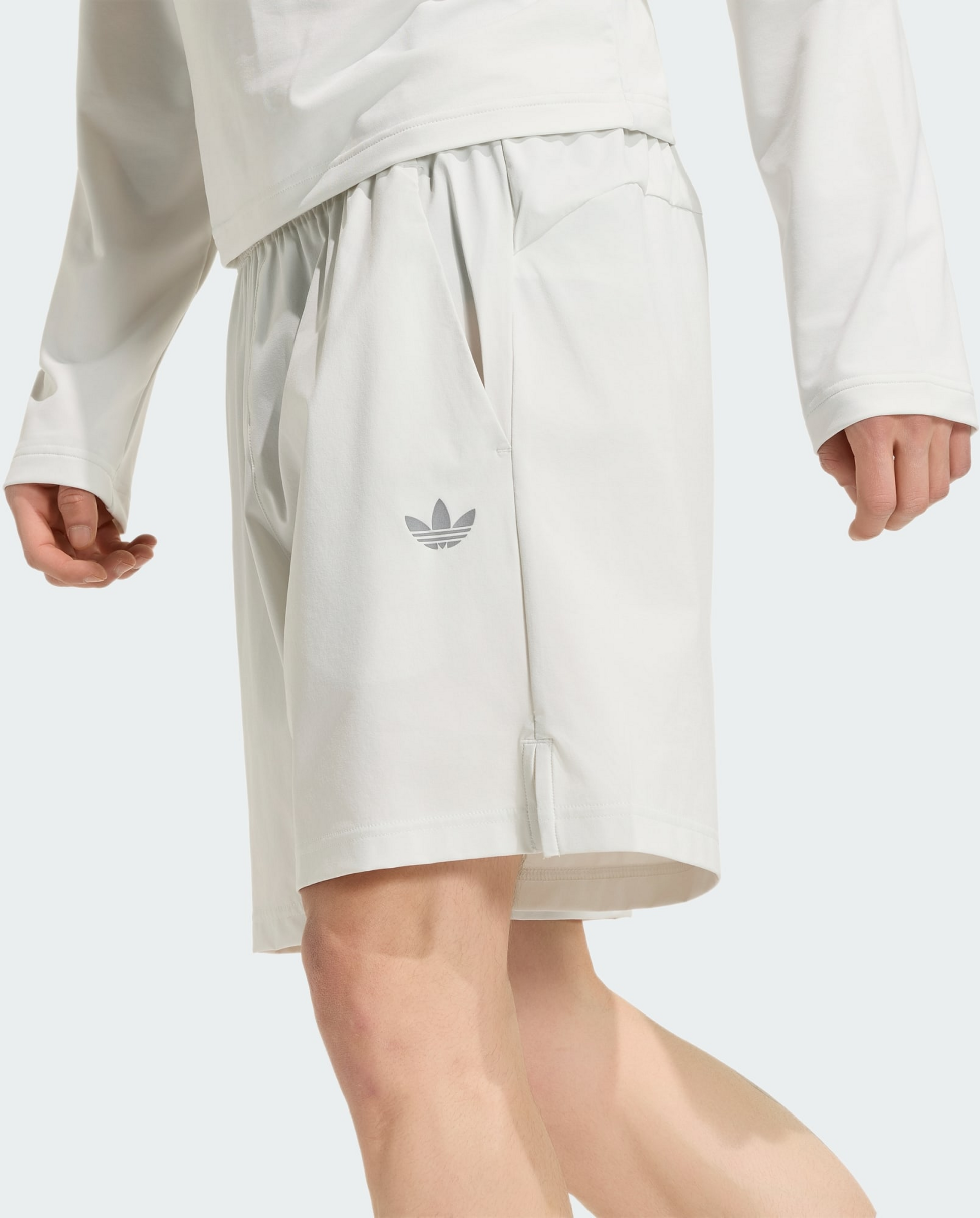 ADIDAS ORIGINALS, Adidas Originals Tech Trefoil Essentials Polyester Shorts
