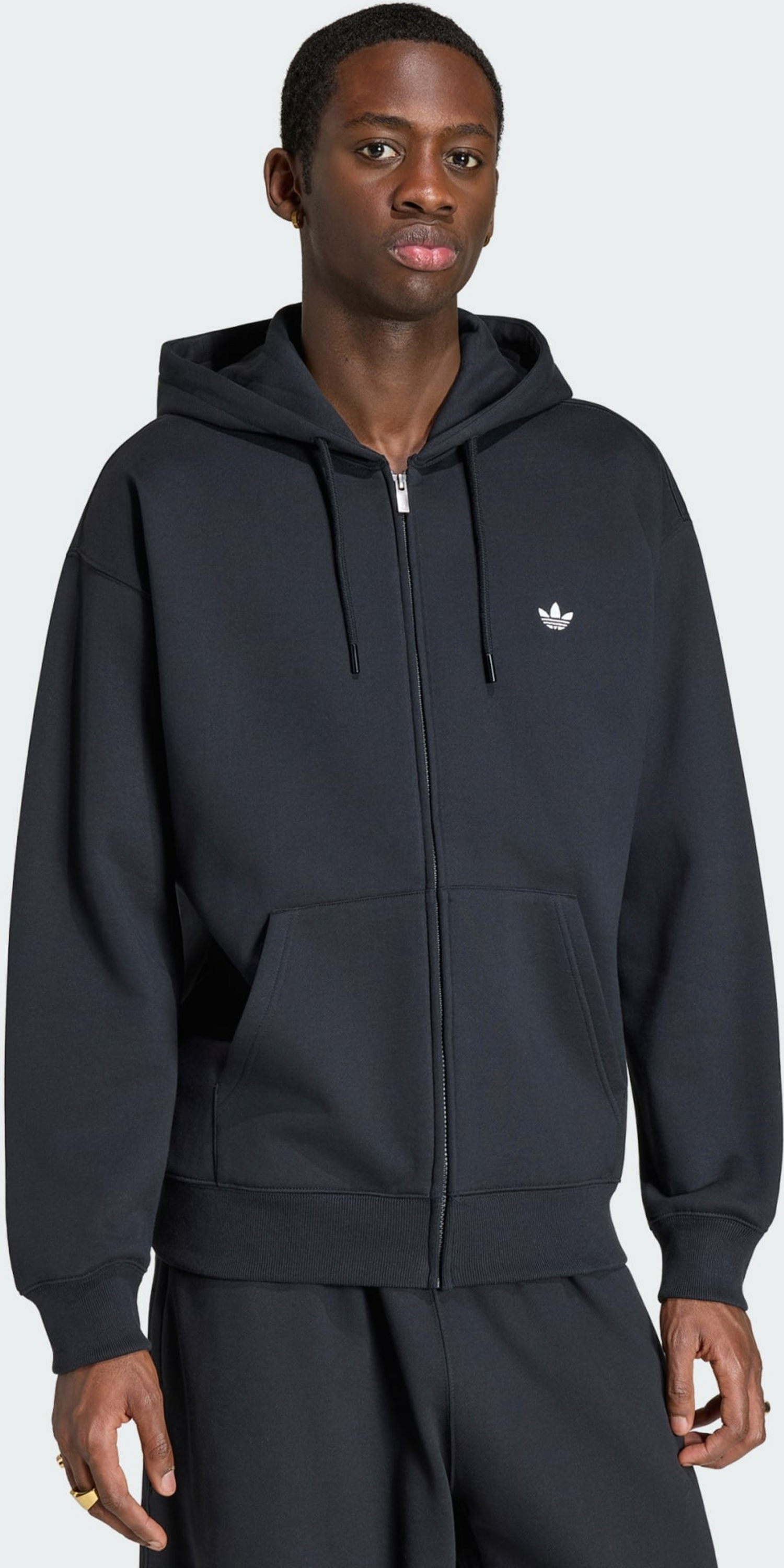 ADIDAS ORIGINALS, Adidas Originals Trefoil Essentials Loose Full Zip Huvtr&ouml;ja