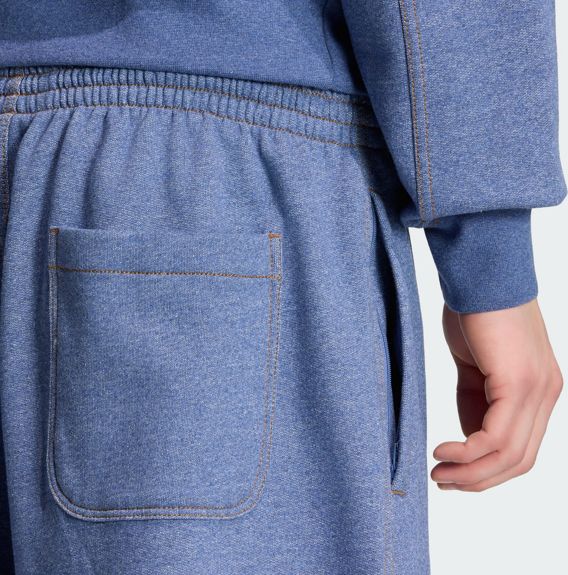 ADIDAS ORIGINALS, Adidas Originals Trefoil Essentials Melange Baggy Byxor Med Raka Benslut