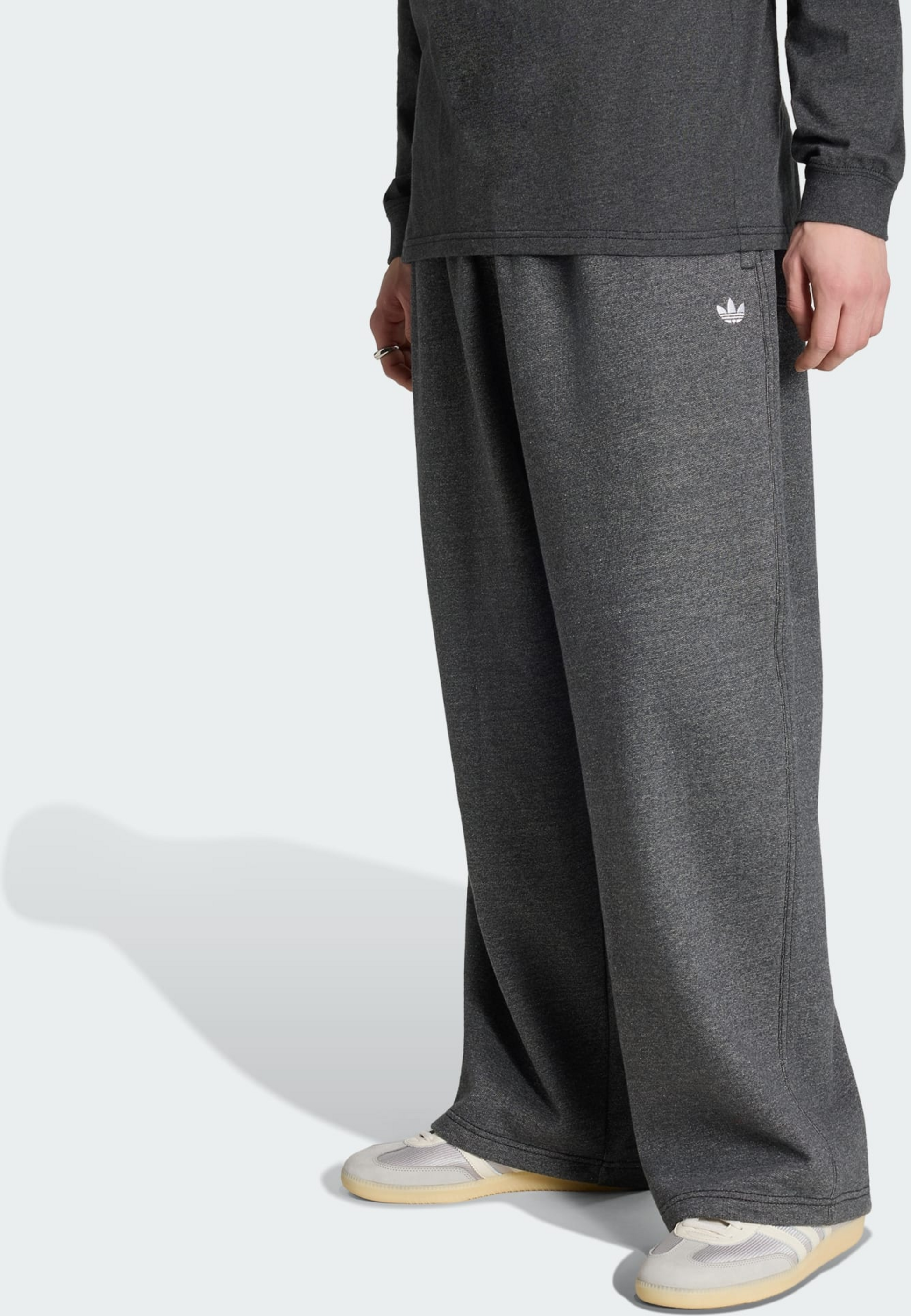 ADIDAS ORIGINALS, Adidas Originals Trefoil Essentials Melange Baggy Byxor Med Raka Benslut
