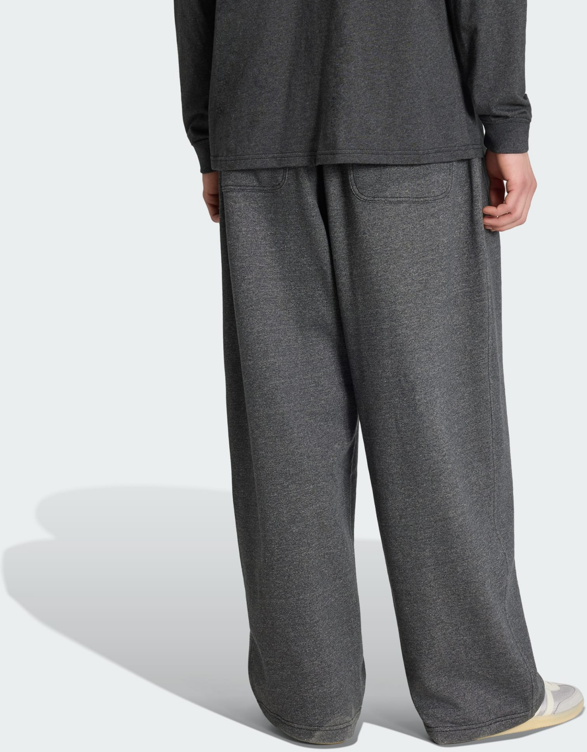 ADIDAS ORIGINALS, Adidas Originals Trefoil Essentials Melange Baggy Byxor Med Raka Benslut