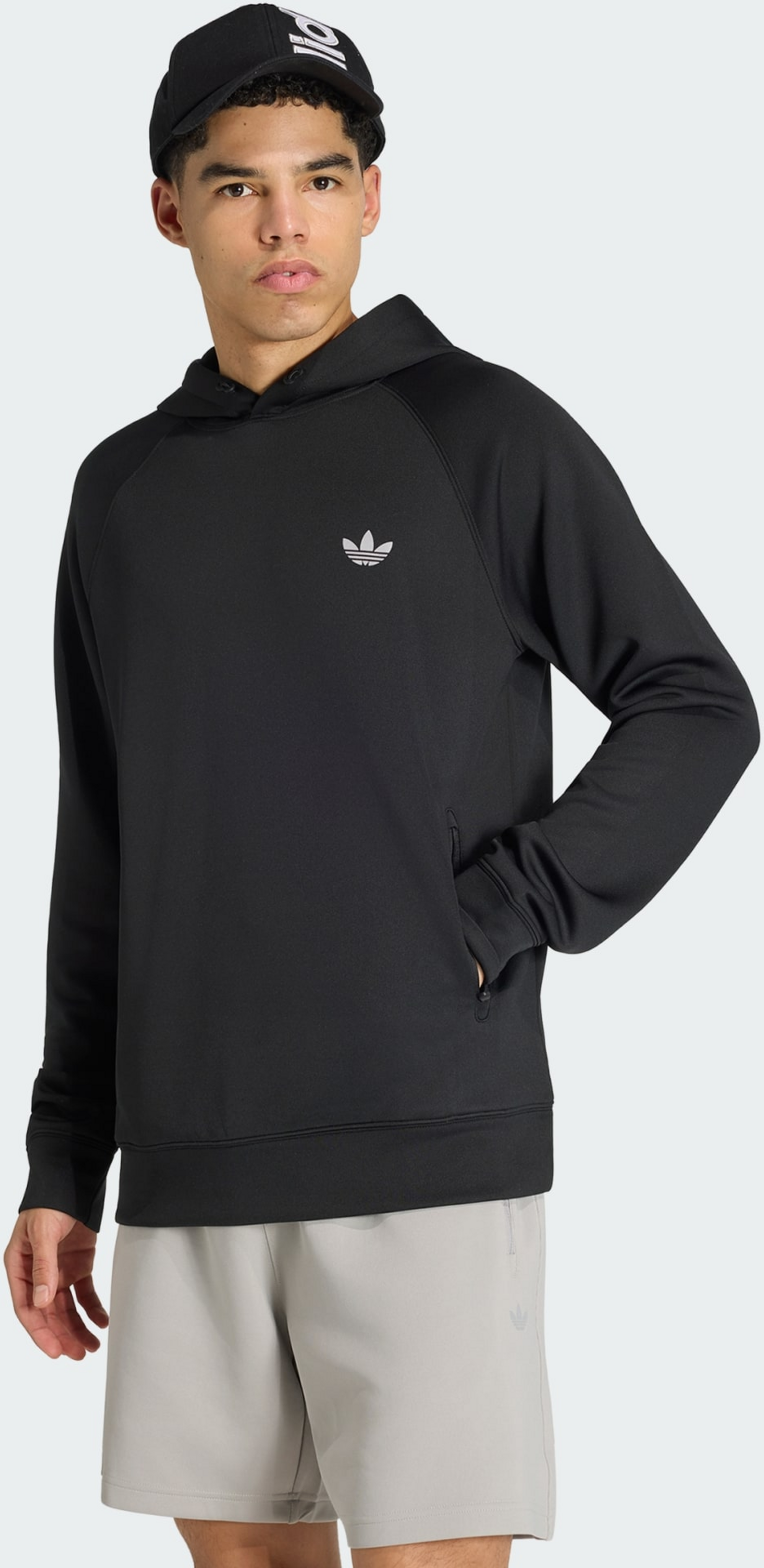 ADIDAS ORIGINALS, Adidas Originals Trefoil Essentials Spacer Hoodie