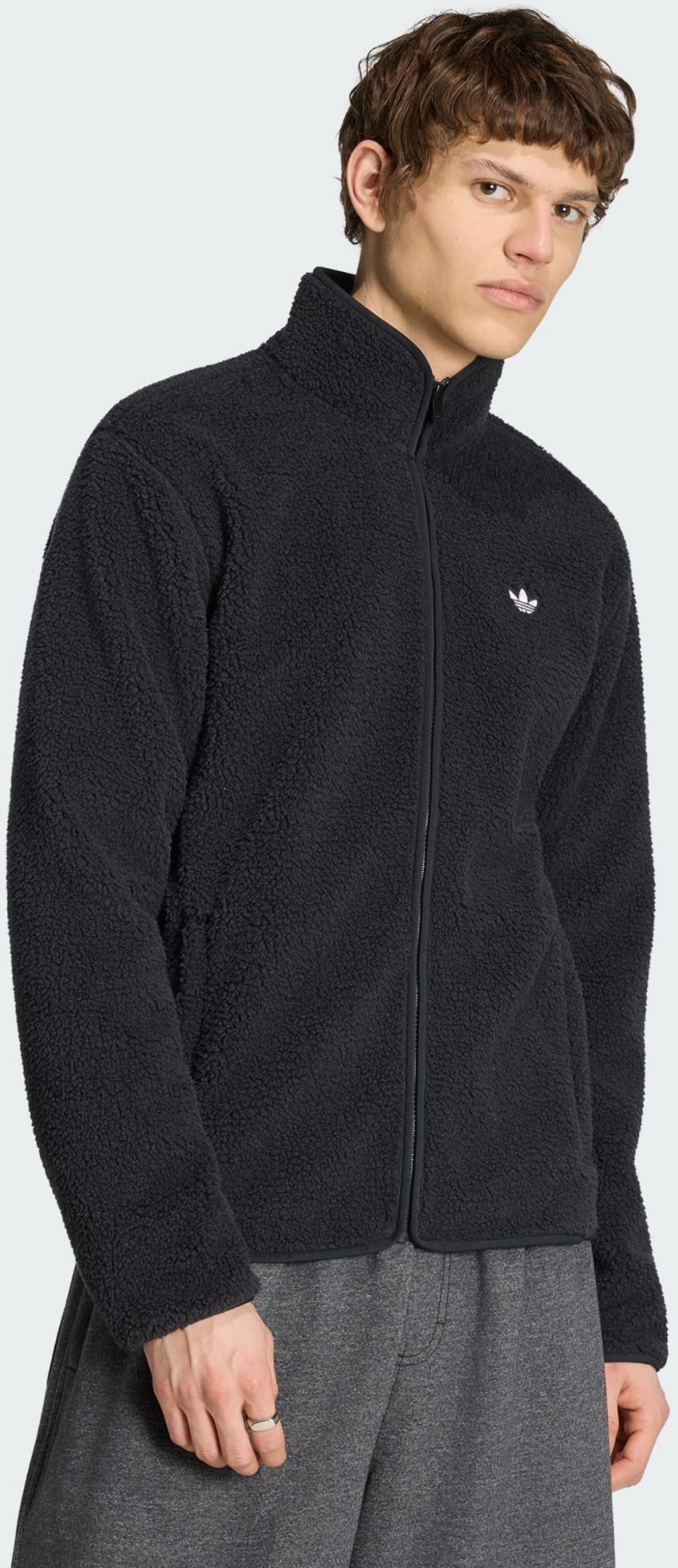 ADIDAS ORIGINALS, Adidas Originals Trefoil Essentials Teddy Fleece
