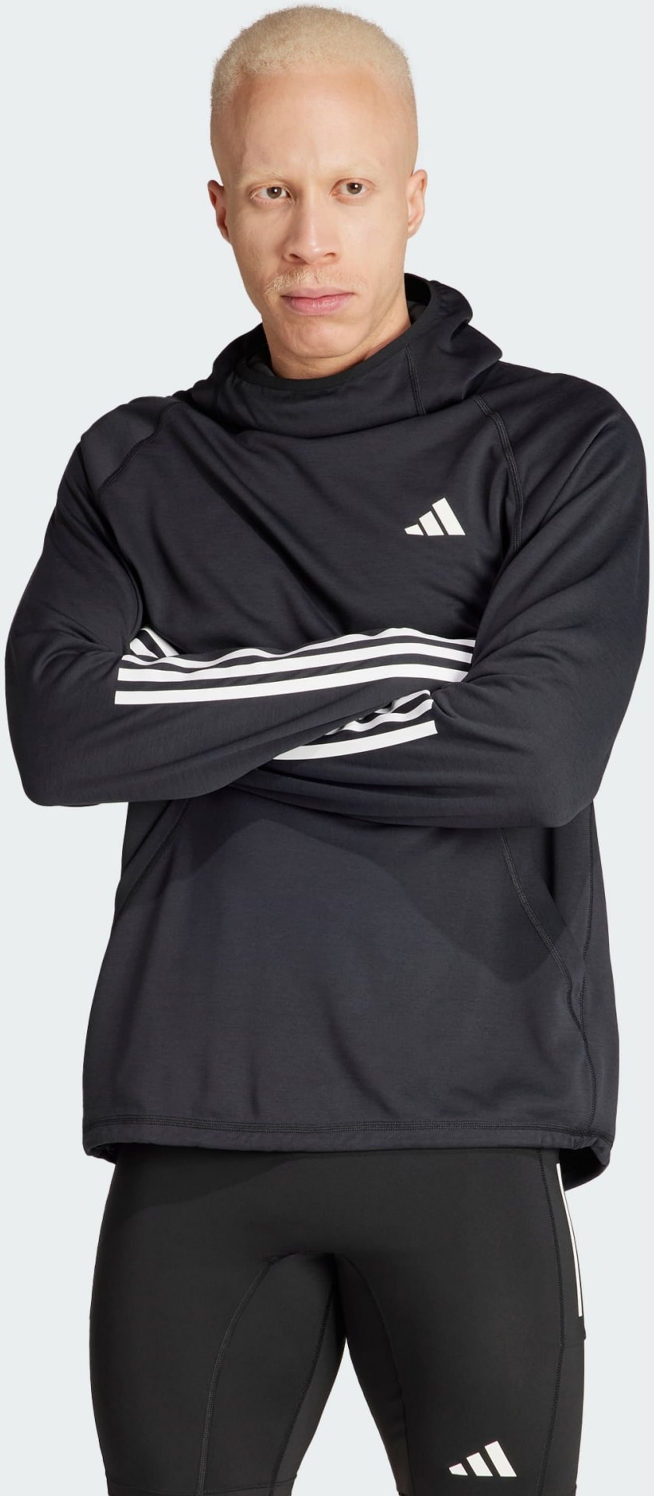 ADIDAS, Adidas Own The Run 3-stripes Hoodie